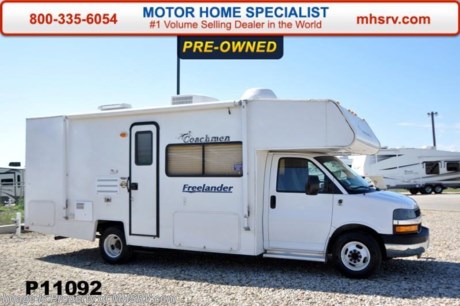 /KS 4/8/15 &lt;a href=&quot;http://www.mhsrv.com/coachmen-rv/&quot;&gt;&lt;img src=&quot;http://www.mhsrv.com/images/sold-coachmen.jpg&quot; width=&quot;383&quot; height=&quot;141&quot; border=&quot;0&quot;/&gt;&lt;/a&gt;
Pre-owned 2007 Coachmen Freelander with 39,653 miles. This RV is approximately 26 feet 2 inches in length with a Chevy Vortec V8 engine, Workhorse chassis, cruise, dash CD player, power windows, power door locks, dual safety airbags, 4kw Onan generator, patio awning, 3,500 lb. hitch weight, rear cam, roof AC, living room TV, sofa and sleeper, night shades, microwave, 3 burner range, gas oven, stack refrigerator, all in 1 bath, shower, and much more. For additional information and photos please visit Motor Home Specialist at www.MHSRV .com or call 800-335-6054.
