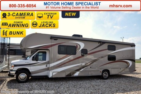 /KY 6-8-16 &lt;a href=&quot;http://www.mhsrv.com/thor-motor-coach/&quot;&gt;&lt;img src=&quot;http://www.mhsrv.com/images/sold-thor.jpg&quot; width=&quot;383&quot; height=&quot;141&quot; border=&quot;0&quot;/&gt;&lt;/a&gt;
#1 Volume Selling Motor Home Dealer &amp; Thor Motor Coach Dealer in the World. &lt;iframe width=&quot;400&quot; height=&quot;300&quot; src=&quot;https://www.youtube.com/embed/VZXdH99Xe00&quot; frameborder=&quot;0&quot; allowfullscreen&gt;&lt;/iframe&gt; MSRP $112,972. New 2016 Thor Motor Coach Four Winds Class C RV Model 31E bunk model with Ford E-450 chassis, Ford Triton V-10 engine &amp; 8,000 lb. trailer hitch. This unit measures approximately 32 feet 7 inches in length with a full-wall slide-out room, (2) LCD TVs with DVD player combo in the bunk beds and fully automatic leveling jacks. Options include the Premier Package which features a solid surface kitchen counter-top, roller shades, electronics power charging station, kitchen water filter system, LED ceiling lights, black tank flush, 30&quot; OTR microwave and a coach radio system with exterior speakers. Additional options include the all new HD-Max exterior color, cabover entertainment center with 39&quot; TV &amp; soundbar, exterior TV, leatherette sofa, dual child safety tethers, (2) attic fans, a 15.0 BTU A/C upgrade, second auxiliary battery, spare tire kit, heated remote exterior mirrors with side cameras, power driver&#39;s seat, leatherette driver/passenger chairs, cockpit carpet mat and wood dash applique. The Four Winds Class C RV has an incredible list of standard features for 2016 as well including heated tanks, power windows and locks, power patio awning with integrated LED lighting, roof ladder, in-dash media center w/DVD/CD/AM/FM &amp; Bluetooth, deluxe exterior mirrors, oven, microwave, power vent in bath, skylight above shower, 4,000 Onan generator, auto transfer switch, cab A/C, battery disconnect switch, auxiliary battery (2 aux. batteries on 31 W model), gas/electric water heater and the RAPID CAMP remote system. Rapid Camp allows you to operate your slide-out room, generator, power awning, selective lighting and more all from a touchscreen remote control. For additional information, brochures, and videos please visit Motor Home Specialist at  MHSRV .com or Call 800-335-6054. At Motor Home Specialist we DO NOT charge any prep or orientation fees like you will find at other dealerships. All sale prices include a 200 point inspection, interior and exterior wash &amp; detail of vehicle, a thorough coach orientation with an MHS technician, an RV Starter&#39;s kit, a night stay in our delivery park featuring landscaped and covered pads with full hook-ups and much more. Free airport shuttle available with purchase for out-of-town buyers. Read From THOUSANDS of Testimonials at MHSRV .com and See What They Had to Say About Their Experience at Motor Home Specialist. WHY PAY MORE?...... WHY SETTLE FOR LESS? 