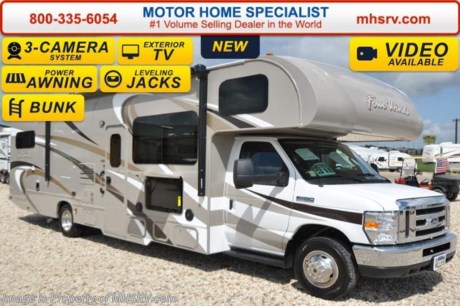 /TX 8/22/16 &lt;a href=&quot;http://www.mhsrv.com/thor-motor-coach/&quot;&gt;&lt;img src=&quot;http://www.mhsrv.com/images/sold-thor.jpg&quot; width=&quot;383&quot; height=&quot;141&quot; border=&quot;0&quot; /&gt;&lt;/a&gt;  #1 Volume Selling Motor Home Dealer &amp; Thor Motor Coach Dealer in the World. &lt;iframe width=&quot;400&quot; height=&quot;300&quot; src=&quot;https://www.youtube.com/embed/VZXdH99Xe00&quot; frameborder=&quot;0&quot; allowfullscreen&gt;&lt;/iframe&gt; MSRP $112,514. New 2016 Thor Motor Coach Four Winds Class C RV Model 31E bunk model with Ford E-450 chassis, Ford Triton V-10 engine &amp; 8,000 lb. trailer hitch. This unit measures approximately 32 feet 7 inches in length with a full-wall slide-out room, (2) LCD TVs with DVD player combo in the bunk beds and fully automatic leveling jacks. Options include the Premier Package which features a solid surface kitchen counter-top, roller shades, electronics power charging station, kitchen water filter system, LED ceiling lights, black tank flush, 30&quot; OTR microwave and a coach radio system with exterior speakers. Additional options include the all new HD-Max exterior color, exterior TV, leatherette sofa, dual child safety tethers, (2) attic fans, a 15.0 BTU A/C upgrade, second auxiliary battery, spare tire kit, heated remote exterior mirrors with side cameras, power driver&#39;s seat, leatherette driver/passenger chairs, cockpit carpet mat and wood dash applique. The Four Winds Class C RV has an incredible list of standard features for 2016 as well including heated tanks, power windows and locks, power patio awning with integrated LED lighting, roof ladder, in-dash media center w/DVD/CD/AM/FM &amp; Bluetooth, deluxe exterior mirrors, oven, microwave, power vent in bath, skylight above shower, 4,000 Onan generator, auto transfer switch, cab A/C, battery disconnect switch, auxiliary battery (2 aux. batteries on 31 W model), gas/electric water heater and the RAPID CAMP remote system. Rapid Camp allows you to operate your slide-out room, generator, power awning, selective lighting and more all from a touchscreen remote control. For additional information, brochures, and videos please visit Motor Home Specialist at  MHSRV .com or Call 800-335-6054. At Motor Home Specialist we DO NOT charge any prep or orientation fees like you will find at other dealerships. All sale prices include a 200 point inspection, interior and exterior wash &amp; detail of vehicle, a thorough coach orientation with an MHS technician, an RV Starter&#39;s kit, a night stay in our delivery park featuring landscaped and covered pads with full hook-ups and much more. Free airport shuttle available with purchase for out-of-town buyers. Read From THOUSANDS of Testimonials at MHSRV .com and See What They Had to Say About Their Experience at Motor Home Specialist. WHY PAY MORE?...... WHY SETTLE FOR LESS? 