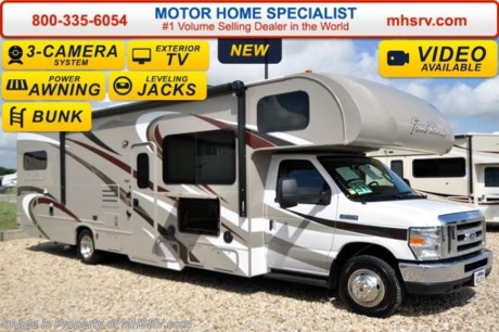 /AK 6/28/16 &lt;a href=&quot;http://www.mhsrv.com/thor-motor-coach/&quot;&gt;&lt;img src=&quot;http://www.mhsrv.com/images/sold-thor.jpg&quot; width=&quot;383&quot; height=&quot;141&quot; border=&quot;0&quot; /&gt;&lt;/a&gt;   #1 Volume Selling Motor Home Dealer &amp; Thor Motor Coach Dealer in the World. &lt;iframe width=&quot;400&quot; height=&quot;300&quot; src=&quot;https://www.youtube.com/embed/VZXdH99Xe00&quot; frameborder=&quot;0&quot; allowfullscreen&gt;&lt;/iframe&gt; MSRP $112,514. New 2016 Thor Motor Coach Four Winds Class C RV Model 31E bunk model with Ford E-450 chassis, Ford Triton V-10 engine &amp; 8,000 lb. trailer hitch. This unit measures approximately 32 feet 7 inches in length with a full-wall slide-out room, (2) LCD TVs with DVD player combo in the bunk beds and fully automatic leveling jacks. Options include the Premier Package which features a solid surface kitchen counter-top, roller shades, electronics power charging station, kitchen water filter system, LED ceiling lights, black tank flush, 30&quot; OTR microwave and a coach radio system with exterior speakers. Additional options include the all new HD-Max exterior color, exterior TV, leatherette sofa, dual child safety tethers, (2) attic fans, a 15.0 BTU A/C upgrade, second auxiliary battery, spare tire kit, heated remote exterior mirrors with side cameras, power driver&#39;s seat, leatherette driver/passenger chairs, cockpit carpet mat and wood dash applique. The Four Winds Class C RV has an incredible list of standard features for 2016 as well including heated tanks, power windows and locks, power patio awning with integrated LED lighting, roof ladder, in-dash media center w/DVD/CD/AM/FM &amp; Bluetooth, deluxe exterior mirrors, oven, microwave, power vent in bath, skylight above shower, 4,000 Onan generator, auto transfer switch, cab A/C, battery disconnect switch, auxiliary battery (2 aux. batteries on 31 W model), gas/electric water heater and the RAPID CAMP remote system. Rapid Camp allows you to operate your slide-out room, generator, power awning, selective lighting and more all from a touchscreen remote control. For additional information, brochures, and videos please visit Motor Home Specialist at  MHSRV .com or Call 800-335-6054. At Motor Home Specialist we DO NOT charge any prep or orientation fees like you will find at other dealerships. All sale prices include a 200 point inspection, interior and exterior wash &amp; detail of vehicle, a thorough coach orientation with an MHS technician, an RV Starter&#39;s kit, a night stay in our delivery park featuring landscaped and covered pads with full hook-ups and much more. Free airport shuttle available with purchase for out-of-town buyers. Read From THOUSANDS of Testimonials at MHSRV .com and See What They Had to Say About Their Experience at Motor Home Specialist. WHY PAY MORE?...... WHY SETTLE FOR LESS? 
