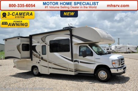 /SOLD 9/28/15 TX
#1 Volume Selling Motor Home Dealer in the World. MSRP $93,164. New 2016 Thor Motor Coach Chateau Class C RV Model 26A with Ford E-350 chassis, Ford Triton V-10 engine &amp; 8,000 lb. trailer hitch. This unit measures approximately 27 feet in length with a slide. Optional equipment includes the all new HD-Max exterior color, cabover entertainment center with 39&quot; TV and soundbar, convection microwave, leatherette sofa, child safety tether, upgraded A/C, exterior shower, heated holding tanks, second auxiliary battery, wheel liners, keyless cab entry, valve stem extenders, spare tire, back up monitor, heated &amp; remote exterior mirrors with side cameras, leatherette driver &amp; passenger chairs, cockpit carpet mat and wood dash applique. The Chateau Class C RV has an incredible list of standard features for 2016 as well including power windows and locks, power patio awning with integrated LED lighting, roof ladder, in-dash media center w/DVD/CD/AM/FM &amp; Bluetooth, deluxe exterior mirrors, refrigerator, oven, microwave, power vent in bath, skylight above shower, 4000 Onan generator, auto transfer switch, roof A/C, cab A/C, battery disconnect switch, auxiliary battery, gas/electric water heater and much more. For additional information, brochures, and videos please visit Motor Home Specialist at  MHSRV .com or Call 800-335-6054. At Motor Home Specialist we DO NOT charge any prep or orientation fees like you will find at other dealerships. All sale prices include a 200 point inspection, interior and exterior wash &amp; detail of vehicle, a thorough coach orientation with an MHS technician, an RV Starter&#39;s kit, a night stay in our delivery park featuring landscaped and covered pads with full hook-ups and much more. Free airport shuttle available with purchase for out-of-town buyers. Read From THOUSANDS of Testimonials at MHSRV .com and See What They Had to Say About Their Experience at Motor Home Specialist. WHY PAY MORE?...... WHY SETTLE FOR LESS? 
