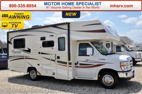 /TX 6-8-16 &lt;a href=&quot;http://www.mhsrv.com/coachmen-rv/&quot;&gt;&lt;img src=&quot;http://www.mhsrv.com/images/sold-coachmen.jpg&quot; width=&quot;383&quot; height=&quot;141&quot; border=&quot;0&quot;/&gt;&lt;/a&gt;
Family Owned &amp; Operated and the #1 Volume Selling Motor Home Dealer in the World as well as the #1 Coachmen Dealer in the World. &lt;object width=&quot;400&quot; height=&quot;300&quot;&gt;&lt;param name=&quot;movie&quot; value=&quot;http://www.youtube.com/v/fBpsq4hH-Ws?version=3&amp;amp;hl=en_US&quot;&gt;&lt;/param&gt;&lt;param name=&quot;allowFullScreen&quot; value=&quot;true&quot;&gt;&lt;/param&gt;&lt;param name=&quot;allowscriptaccess&quot; value=&quot;always&quot;&gt;&lt;/param&gt;&lt;embed src=&quot;http://www.youtube.com/v/fBpsq4hH-Ws?version=3&amp;amp;hl=en_US&quot; type=&quot;application/x-shockwave-flash&quot; width=&quot;400&quot; height=&quot;300&quot; allowscriptaccess=&quot;always&quot; allowfullscreen=&quot;true&quot;&gt;&lt;/embed&gt;&lt;/object&gt;  
MSRP $78,483. New 2016 Coachmen Freelander Model 21QBF. This Class C RV measures approximately 23 feet 11 inches in length and features a large U-shaped booth &amp; plenty of sleeping areas. This beautiful class C RV includes Coachmen&#39;s Lead Dog Package featuring tinted windows, 3 burner range with oven, stainless steel wheel inserts, back-up camera, power awning, LED exterior &amp; interior lighting, solar ready, rear ladder, 50 gallon freshwater tank, slide-out awnings (when applicable), 5,000 lb. hitch &amp; wire, glass door shower, Onan generator, 80&quot; long bed, roller bearing drawer glides, Azdel Composite sidewall, Thermo-foil counter-tops and Travel easy roadside assistance.  Additional options include the beautiful Platinum wood color, swivel passenger seat, exterior privacy windshield cover, spare tire, heated tanks, child safety net &amp; ladder, cockpit table, exterior entertainment center and a LCD TV with DVD player. The Coachmen Freelander 21QBF also features a Ford E-350 chassis, Ford V10 engine, a 55 gallon fuel tank and much more.  For additional coach information, brochures, window sticker, videos, photos, Freelander reviews, testimonials as well as additional information about Motor Home Specialist and our manufacturers&#39; please visit us at MHSRV .com or call 800-335-6054. At Motor Home Specialist we DO NOT charge any prep or orientation fees like you will find at other dealerships. All sale prices include a 200 point inspection, interior and exterior wash &amp; detail of vehicle, a thorough coach orientation with an MHS technician, an RV Starter&#39;s kit, a night stay in our delivery park featuring landscaped and covered pads with full hook-ups and much more. Free airport shuttle available with purchase for out-of-town buyers. WHY PAY MORE?... WHY SETTLE FOR LESS?  