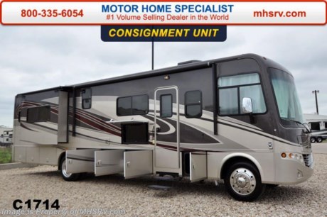 /PICKED UP 6/27/15
**Consignment**  Used Coachmen RV for Sale- 2012 Coachmen Encounter 37FW with 2 slides and 32,023 miles. This bath &amp; 1/2 RV is approximately 37 feet in length with a Ford V10 engine, Ford chassis, power mirrors with heat, 5.5KW Onan generator with 94 hours, power patio awning, slide-out room toppers, gas/electric water heater, pass-thru storage with side swing baggage doors, aluminum wheels, 5K lb. hitch, automatic leveling system, 3 camera monitoring system, exterior entertainment center, ceramic tile, dual pane windows, convection microwave, solid surface counter, king size pillow top mattress, 2 ducted roof A/Cs and 3 LCD TVs.  For additional information and photos please visit Motor Home Specialist at www.MHSRV .com or call 800-335-6054.