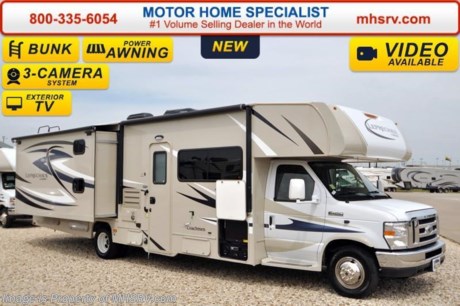 /TX 4-11-16 &lt;a href=&quot;http://www.mhsrv.com/coachmen-rv/&quot;&gt;&lt;img src=&quot;http://www.mhsrv.com/images/sold-coachmen.jpg&quot; width=&quot;383&quot; height=&quot;141&quot; border=&quot;0&quot;/&gt;&lt;/a&gt;
Family Owned &amp; Operated and the #1 Volume Selling Motor Home Dealer in the World as well as the #1 Coachmen in the World. &lt;object width=&quot;400&quot; height=&quot;300&quot;&gt;&lt;param name=&quot;movie&quot; value=&quot;//www.youtube.com/v/rUwAfncaG3M?version=3&amp;amp;hl=en_US&quot;&gt;&lt;/param&gt;&lt;param name=&quot;allowFullScreen&quot; value=&quot;true&quot;&gt;&lt;/param&gt;&lt;param name=&quot;allowscriptaccess&quot; value=&quot;always&quot;&gt;&lt;/param&gt;&lt;embed src=&quot;//www.youtube.com/v/rUwAfncaG3M?version=3&amp;amp;hl=en_US&quot; type=&quot;application/x-shockwave-flash&quot; width=&quot;400&quot; height=&quot;300&quot; allowscriptaccess=&quot;always&quot; allowfullscreen=&quot;true&quot;&gt;&lt;/embed&gt;&lt;/object&gt;  MSRP $103,388. New 2016 Coachmen Leprechaun Bunk Model. Model 320BHF. This Luxury Class C RV measures approximately 32 feet 11 inches in length and is powered by a Ford Triton V-10 engine and E-450 Super Duty chassis. This beautiful RV includes the Leprechaun Banner Edition which features tinted windows, rear ladder, upgraded sofa, child safety net and ladder (N/A with front entertainment center), Bluetooth AM/FM/CD monitoring &amp; back up camera, power awning, LED exterior &amp; interior lighting, pop-up power tower, 50 gallon fresh water tank, 5K lb. hitch &amp; wire, slide out awning, glass shower door, Onan generator, 80&quot; long bed, night shades, roller bearing drawer glides, Travel Easy Roadside Assistance &amp; Azdel composite sidewalls. Options include a molded front cap W/LED lights, spare tire, swivel driver seat, exterior privacy windshield cover, 15,000 BTU A/C with heat pump, air assist suspension, cockpit table, exterior entertainment center and the entertainment package featuring a large coach TV/DVD player &amp; two bunk TVs with DVD players. This amazing class C also features the Leprechaun Luxury package that includes side view cameras, driver &amp; passenger leatherette seat covers, heated &amp; remote mirrors, convection microwave, wood grain dash applique, upgraded Serta Mattress (N/A 260 DS), 6 gallon gas/electric water heater, dual coach batteries, cab-over &amp; bedroom power vent fan and heated tank pads.  For additional coach information, brochures, window sticker, videos, photos, Leprechaun reviews, testimonials as well as additional information about Motor Home Specialist and our manufacturers&#39; please visit us at MHSRV .com or call 800-335-6054. At Motor Home Specialist we DO NOT charge any prep or orientation fees like you will find at other dealerships. All sale prices include a 200 point inspection, interior and exterior wash &amp; detail of vehicle, a thorough coach orientation with an MHS technician, an RV Starter&#39;s kit, a night stay in our delivery park featuring landscaped and covered pads with full hook-ups and much more. Free airport shuttle available with purchase for out-of-town buyers. WHY PAY MORE?... WHY SETTLE FOR LESS?  &lt;object width=&quot;400&quot; height=&quot;300&quot;&gt;&lt;param name=&quot;movie&quot; value=&quot;http://www.youtube.com/v/fBpsq4hH-Ws?version=3&amp;amp;hl=en_US&quot;&gt;&lt;/param&gt;&lt;param name=&quot;allowFullScreen&quot; value=&quot;true&quot;&gt;&lt;/param&gt;&lt;param name=&quot;allowscriptaccess&quot; value=&quot;always&quot;&gt;&lt;/param&gt;&lt;embed src=&quot;http://www.youtube.com/v/fBpsq4hH-Ws?version=3&amp;amp;hl=en_US&quot; type=&quot;application/x-shockwave-flash&quot; width=&quot;400&quot; height=&quot;300&quot; allowscriptaccess=&quot;always&quot; allowfullscreen=&quot;true&quot;&gt;&lt;/embed&gt;&lt;/object&gt;