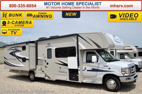/TX 7-25-16 &lt;a href=&quot;http://www.mhsrv.com/coachmen-rv/&quot;&gt;&lt;img src=&quot;http://www.mhsrv.com/images/sold-coachmen.jpg&quot; width=&quot;383&quot; height=&quot;141&quot; border=&quot;0&quot; /&gt;&lt;/a&gt;      Family Owned &amp; Operated and the #1 Volume Selling Motor Home Dealer in the World as well as the #1 Coachmen in the World. &lt;object width=&quot;400&quot; height=&quot;300&quot;&gt;&lt;param name=&quot;movie&quot; value=&quot;//www.youtube.com/v/rUwAfncaG3M?version=3&amp;amp;hl=en_US&quot;&gt;&lt;/param&gt;&lt;param name=&quot;allowFullScreen&quot; value=&quot;true&quot;&gt;&lt;/param&gt;&lt;param name=&quot;allowscriptaccess&quot; value=&quot;always&quot;&gt;&lt;/param&gt;&lt;embed src=&quot;//www.youtube.com/v/rUwAfncaG3M?version=3&amp;amp;hl=en_US&quot; type=&quot;application/x-shockwave-flash&quot; width=&quot;400&quot; height=&quot;300&quot; allowscriptaccess=&quot;always&quot; allowfullscreen=&quot;true&quot;&gt;&lt;/embed&gt;&lt;/object&gt;  MSRP $103,388. New 2016 Coachmen Leprechaun Bunk Model. Model 320BHF. This Luxury Class C RV measures approximately 32 feet 11 inches in length and is powered by a Ford Triton V-10 engine and E-450 Super Duty chassis. This beautiful RV includes the Leprechaun Banner Edition which features tinted windows, rear ladder, upgraded sofa, child safety net and ladder (N/A with front entertainment center), Bluetooth AM/FM/CD monitoring &amp; back up camera, power awning, LED exterior &amp; interior lighting, pop-up power tower, 50 gallon fresh water tank, 5K lb. hitch &amp; wire, slide out awning, glass shower door, Onan generator, 80&quot; long bed, night shades, roller bearing drawer glides, Travel Easy Roadside Assistance &amp; Azdel composite sidewalls. Options include a molded front cap W/LED lights, spare tire, swivel driver seat, exterior privacy windshield cover, 15,000 BTU A/C with heat pump, air assist suspension, cockpit table, exterior entertainment center and the entertainment package featuring a large coach TV/DVD player &amp; two bunk TVs with DVD players. This amazing class C also features the Leprechaun Luxury package that includes side view cameras, driver &amp; passenger leatherette seat covers, heated &amp; remote mirrors, convection microwave, wood grain dash applique, upgraded Serta Mattress (N/A 260 DS), 6 gallon gas/electric water heater, dual coach batteries, cab-over &amp; bedroom power vent fan and heated tank pads.  For additional coach information, brochures, window sticker, videos, photos, Leprechaun reviews, testimonials as well as additional information about Motor Home Specialist and our manufacturers&#39; please visit us at MHSRV .com or call 800-335-6054. At Motor Home Specialist we DO NOT charge any prep or orientation fees like you will find at other dealerships. All sale prices include a 200 point inspection, interior and exterior wash &amp; detail of vehicle, a thorough coach orientation with an MHS technician, an RV Starter&#39;s kit, a night stay in our delivery park featuring landscaped and covered pads with full hook-ups and much more. Free airport shuttle available with purchase for out-of-town buyers. WHY PAY MORE?... WHY SETTLE FOR LESS?  &lt;object width=&quot;400&quot; height=&quot;300&quot;&gt;&lt;param name=&quot;movie&quot; value=&quot;http://www.youtube.com/v/fBpsq4hH-Ws?version=3&amp;amp;hl=en_US&quot;&gt;&lt;/param&gt;&lt;param name=&quot;allowFullScreen&quot; value=&quot;true&quot;&gt;&lt;/param&gt;&lt;param name=&quot;allowscriptaccess&quot; value=&quot;always&quot;&gt;&lt;/param&gt;&lt;embed src=&quot;http://www.youtube.com/v/fBpsq4hH-Ws?version=3&amp;amp;hl=en_US&quot; type=&quot;application/x-shockwave-flash&quot; width=&quot;400&quot; height=&quot;300&quot; allowscriptaccess=&quot;always&quot; allowfullscreen=&quot;true&quot;&gt;&lt;/embed&gt;&lt;/object&gt;