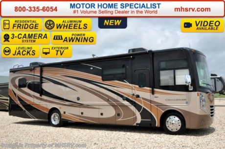 /CO 6-8-16 &lt;a href=&quot;http://www.mhsrv.com/thor-motor-coach/&quot;&gt;&lt;img src=&quot;http://www.mhsrv.com/images/sold-thor.jpg&quot; width=&quot;383&quot; height=&quot;141&quot; border=&quot;0&quot;/&gt;&lt;/a&gt;
#1 Volume Selling Motor Home Dealer &amp; Thor Motor Coach Dealer in the World.  &lt;object width=&quot;400&quot; height=&quot;300&quot;&gt;&lt;param name=&quot;movie&quot; value=&quot;//www.youtube.com/v/bN591K_alkM?hl=en_US&amp;amp;version=3&quot;&gt;&lt;/param&gt;&lt;param name=&quot;allowFullScreen&quot; value=&quot;true&quot;&gt;&lt;/param&gt;&lt;param name=&quot;allowscriptaccess&quot; value=&quot;always&quot;&gt;&lt;/param&gt;&lt;embed src=&quot;//www.youtube.com/v/bN591K_alkM?hl=en_US&amp;amp;version=3&quot; type=&quot;application/x-shockwave-flash&quot; width=&quot;400&quot; height=&quot;300&quot; allowscriptaccess=&quot;always&quot; allowfullscreen=&quot;true&quot;&gt;&lt;/embed&gt;&lt;/object&gt;  MSRP $178,156. This luxury RV measures approximately 38 feet 1 inch in length and features a revolutionary kitchen island with solid surface countertops, built-in wine rack, (3) slide-out rooms, free standing dinette, retractable 40&quot; LCD TV with sound bar, frame-less windows, Flex-steel driver and passenger&#39;s chairs, detachable shore cord, 100 gallon fresh water tank, exterior speakers, LED lighting, beautiful decor, residential refrigerator, 1800 Watt inverter and bedroom TV. Optional equipment includes the beautiful full body paint exterior, frameless dual pane windows and a 3-burner range with oven. The all new 2016 Thor Motor Coach Challenger also features one of the most impressive lists of standard equipment in the RV industry including a Ford Triton V-10 engine, 22-Series ford chassis with aluminum wheels, fully automatic hydraulic leveling system, electric overhead Hide-Away Bunk, electric patio awning with LED lighting, side hinged baggage doors, exterior entertainment package, iPod docking station, DVD, LCD TVs, day/night shades, solid surface kitchen counter, dual roof A/C units, 5500 Onan generator, gas/electric water heater, heated and enclosed holding tanks and the RAPID CAMP remote system. Rapid Camp allows you to operate your slide-out room, generator, leveling jacks when applicable, power awning, selective lighting and more all from a touchscreen remote control. A few new features for 2016 include your choice of two beautiful high gloss glazed wood packages, 22 cf. residential refrigerator, roller shades in the cab area, 32 inch TVs in the bedroom, new solid surface kitchen counter and much more. For additional Challenger information, brochures, and videos please visit Motor Home Specialist at MHSRV .com or Call 800-335-6054. At Motor Home Specialist we DO NOT charge any prep or orientation fees like you will find at other dealerships. All sale prices include a 200 point inspection, interior and exterior wash &amp; detail of vehicle, a thorough coach orientation with an MHSRV technician, an RV Starter&#39;s kit, a night stay in our delivery park featuring landscaped and covered pads with full hook-ups and much more. Free airport shuttle available with purchase for out-of-town buyers. Read From THOUSANDS of Testimonials at MHSRV .com and See What They Had to Say About Their Experience at Motor Home Specialist. WHY PAY MORE?...... WHY SETTLE FOR LESS?  &lt;object width=&quot;400&quot; height=&quot;300&quot;&gt;&lt;param name=&quot;movie&quot; value=&quot;//www.youtube.com/v/VZXdH99Xe00?hl=en_US&amp;amp;version=3&quot;&gt;&lt;/param&gt;&lt;param name=&quot;allowFullScreen&quot; value=&quot;true&quot;&gt;&lt;/param&gt;&lt;param name=&quot;allowscriptaccess&quot; value=&quot;always&quot;&gt;&lt;/param&gt;&lt;embed src=&quot;//www.youtube.com/v/VZXdH99Xe00?hl=en_US&amp;amp;version=3&quot; type=&quot;application/x-shockwave-flash&quot; width=&quot;400&quot; height=&quot;300&quot; allowscriptaccess=&quot;always&quot; allowfullscreen=&quot;true&quot;&gt;&lt;/embed&gt;&lt;/object&gt;