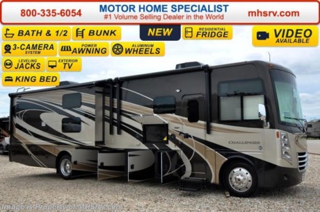 /AR &lt;a href=&quot;http://www.mhsrv.com/thor-motor-coach/&quot;&gt;&lt;img src=&quot;http://www.mhsrv.com/images/sold-thor.jpg&quot; width=&quot;383&quot; height=&quot;141&quot; border=&quot;0&quot;/&gt;&lt;/a&gt;
#1 Volume Selling Motor Home Dealer &amp; Thor Motor Coach Dealer in the World.  &lt;object width=&quot;400&quot; height=&quot;300&quot;&gt;&lt;param name=&quot;movie&quot; value=&quot;//www.youtube.com/v/bN591K_alkM?hl=en_US&amp;amp;version=3&quot;&gt;&lt;/param&gt;&lt;param name=&quot;allowFullScreen&quot; value=&quot;true&quot;&gt;&lt;/param&gt;&lt;param name=&quot;allowscriptaccess&quot; value=&quot;always&quot;&gt;&lt;/param&gt;&lt;embed src=&quot;//www.youtube.com/v/bN591K_alkM?hl=en_US&amp;amp;version=3&quot; type=&quot;application/x-shockwave-flash&quot; width=&quot;400&quot; height=&quot;300&quot; allowscriptaccess=&quot;always&quot; allowfullscreen=&quot;true&quot;&gt;&lt;/embed&gt;&lt;/object&gt;  MSRP $181,306. This luxury bunk model RV measures approximately 38 feet 1 inch in length and features (3) slide-out rooms, Dream Dinette, sofa with air bed, fireplace, a 40&quot; LCD TV with sound bar, frameless windows, Flex-steel driver and passenger&#39;s chairs, detachable shore cord, 100 gallon fresh water tank, exterior speakers, LED lighting, beautiful decor, residential refrigerator, 1800 Watt inverter and bedroom TV. Optional equipment includes the beautiful full body paint exterior, frameless dual pane windows and a 3-burner range with oven. The all new 2016 Thor Motor Coach Challenger also features one of the most impressive lists of standard equipment in the RV industry including a Ford Triton V-10 engine, 5-speed automatic transmission, 22-Series ford chassis with aluminum wheels, fully automatic hydraulic leveling system, electric overhead Hide-Away Bunk, electric patio awning with LED lighting, side hinged baggage doors, exterior entertainment package, iPod docking station, DVD, LCD TVs, day/night shades, solid surface kitchen counter, dual roof A/C units, 5500 Onan generator, gas/electric water heater, heated and enclosed holding tanks and the RAPID CAMP remote system. Rapid Camp allows you to operate your slide-out room, generator, leveling jacks when applicable, power awning, selective lighting and more all from a touchscreen remote control. A few new features for 2016 include your choice of two beautiful high gloss glazed wood packages, 22 cf. residential refrigerator, roller shades in the cab area, 32 inch TVs in the bedroom, new solid surface kitchen counter and much more. For additional information, brochures, and videos please visit Motor Home Specialist at MHSRV .com or Call 800-335-6054. At Motor Home Specialist we DO NOT charge any prep or orientation fees like you will find at other dealerships. All sale prices include a 200 point inspection, interior and exterior wash &amp; detail of vehicle, a thorough coach orientation with an MHSRV technician, an RV Starter&#39;s kit, a night stay in our delivery park featuring landscaped and covered pads with full hook-ups and much more. Free airport shuttle available with purchase for out-of-town buyers. Read From THOUSANDS of Testimonials at MHSRV .com and See What They Had to Say About Their Experience at Motor Home Specialist. WHY PAY MORE?...... WHY SETTLE FOR LESS?  &lt;object width=&quot;400&quot; height=&quot;300&quot;&gt;&lt;param name=&quot;movie&quot; value=&quot;//www.youtube.com/v/VZXdH99Xe00?hl=en_US&amp;amp;version=3&quot;&gt;&lt;/param&gt;&lt;param name=&quot;allowFullScreen&quot; value=&quot;true&quot;&gt;&lt;/param&gt;&lt;param name=&quot;allowscriptaccess&quot; value=&quot;always&quot;&gt;&lt;/param&gt;&lt;embed src=&quot;//www.youtube.com/v/VZXdH99Xe00?hl=en_US&amp;amp;version=3&quot; type=&quot;application/x-shockwave-flash&quot; width=&quot;400&quot; height=&quot;300&quot; allowscriptaccess=&quot;always&quot; allowfullscreen=&quot;true&quot;&gt;&lt;/embed&gt;&lt;/object&gt;