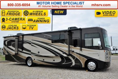 /SOLD 9/28/15 TX
#1 Volume Selling Motor Home Dealer &amp; Thor Motor Coach Dealer in the World.  &lt;object width=&quot;400&quot; height=&quot;300&quot;&gt;&lt;param name=&quot;movie&quot; value=&quot;//www.youtube.com/v/bN591K_alkM?hl=en_US&amp;amp;version=3&quot;&gt;&lt;/param&gt;&lt;param name=&quot;allowFullScreen&quot; value=&quot;true&quot;&gt;&lt;/param&gt;&lt;param name=&quot;allowscriptaccess&quot; value=&quot;always&quot;&gt;&lt;/param&gt;&lt;embed src=&quot;//www.youtube.com/v/bN591K_alkM?hl=en_US&amp;amp;version=3&quot; type=&quot;application/x-shockwave-flash&quot; width=&quot;400&quot; height=&quot;300&quot; allowscriptaccess=&quot;always&quot; allowfullscreen=&quot;true&quot;&gt;&lt;/embed&gt;&lt;/object&gt;  MSRP $178,156. This luxury RV measures approximately 38 feet 1 inch in length and features a revolutionary kitchen island with solid surface countertops, built-in wine rack, (3) slide-out rooms, free standing dinette, sofa with air bed, retractable 40&quot; LCD TV with sound bar, frame-less windows, Flex-steel driver and passenger&#39;s chairs, detachable shore cord, 100 gallon fresh water tank, exterior speakers, LED lighting, beautiful decor, residential refrigerator, 1800 Watt inverter and bedroom TV. Optional equipment includes the beautiful full body paint exterior, frameless dual pane windows and a 3-burner range with oven. The all new 2016 Thor Motor Coach Challenger also features one of the most impressive lists of standard equipment in the RV industry including a Ford Triton V-10 engine, 5-speed automatic transmission, 22-Series ford chassis with aluminum wheels, fully automatic hydraulic leveling system, electric overhead Hide-Away Bunk, electric patio awning with LED lighting, side hinged baggage doors, exterior entertainment package, iPod docking station, DVD, LCD TVs, day/night shades, solid surface kitchen counter, dual roof A/C units, 5500 Onan generator, gas/electric water heater, heated and enclosed holding tanks and the RAPID CAMP remote system. Rapid Camp allows you to operate your slide-out room, generator, leveling jacks when applicable, power awning, selective lighting and more all from a touchscreen remote control. A few new features for 2016 include your choice of two beautiful high gloss glazed wood packages, 22 cf. residential refrigerator, roller shades in the cab area, 32 inch TVs in the bedroom, new solid surface kitchen counter and much more. For additional Challenger information, brochures, and videos please visit Motor Home Specialist at MHSRV .com or Call 800-335-6054. At Motor Home Specialist we DO NOT charge any prep or orientation fees like you will find at other dealerships. All sale prices include a 200 point inspection, interior and exterior wash &amp; detail of vehicle, a thorough coach orientation with an MHSRV technician, an RV Starter&#39;s kit, a night stay in our delivery park featuring landscaped and covered pads with full hook-ups and much more. Free airport shuttle available with purchase for out-of-town buyers. Read From THOUSANDS of Testimonials at MHSRV .com and See What They Had to Say About Their Experience at Motor Home Specialist. WHY PAY MORE?...... WHY SETTLE FOR LESS?  &lt;object width=&quot;400&quot; height=&quot;300&quot;&gt;&lt;param name=&quot;movie&quot; value=&quot;//www.youtube.com/v/VZXdH99Xe00?hl=en_US&amp;amp;version=3&quot;&gt;&lt;/param&gt;&lt;param name=&quot;allowFullScreen&quot; value=&quot;true&quot;&gt;&lt;/param&gt;&lt;param name=&quot;allowscriptaccess&quot; value=&quot;always&quot;&gt;&lt;/param&gt;&lt;embed src=&quot;//www.youtube.com/v/VZXdH99Xe00?hl=en_US&amp;amp;version=3&quot; type=&quot;application/x-shockwave-flash&quot; width=&quot;400&quot; height=&quot;300&quot; allowscriptaccess=&quot;always&quot; allowfullscreen=&quot;true&quot;&gt;&lt;/embed&gt;&lt;/object&gt;