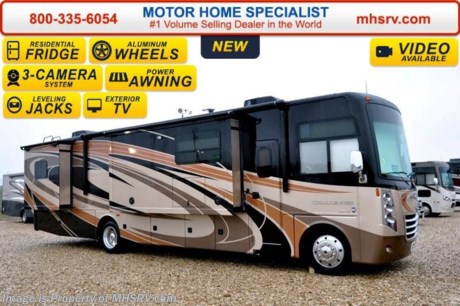 /FL 6/28/16 &lt;a href=&quot;http://www.mhsrv.com/thor-motor-coach/&quot;&gt;&lt;img src=&quot;http://www.mhsrv.com/images/sold-thor.jpg&quot; width=&quot;383&quot; height=&quot;141&quot; border=&quot;0&quot; /&gt;&lt;/a&gt;  *#1 Volume Selling Motor Home Dealer &amp; Thor Motor Coach Dealer in the World.  &lt;object width=&quot;400&quot; height=&quot;300&quot;&gt;&lt;param name=&quot;movie&quot; value=&quot;//www.youtube.com/v/bN591K_alkM?hl=en_US&amp;amp;version=3&quot;&gt;&lt;/param&gt;&lt;param name=&quot;allowFullScreen&quot; value=&quot;true&quot;&gt;&lt;/param&gt;&lt;param name=&quot;allowscriptaccess&quot; value=&quot;always&quot;&gt;&lt;/param&gt;&lt;embed src=&quot;//www.youtube.com/v/bN591K_alkM?hl=en_US&amp;amp;version=3&quot; type=&quot;application/x-shockwave-flash&quot; width=&quot;400&quot; height=&quot;300&quot; allowscriptaccess=&quot;always&quot; allowfullscreen=&quot;true&quot;&gt;&lt;/embed&gt;&lt;/object&gt;  MSRP $179,656. This luxury RV measures approximately 38 feet 1 inch in length and features a revolutionary kitchen island with solid surface countertops, built-in wine rack, (3) slide-out rooms, free standing dinette, retractable 40&quot; LCD TV with sound bar, frame-less windows, Flex-steel driver and passenger&#39;s chairs, detachable shore cord, 100 gallon fresh water tank, exterior speakers, LED lighting, beautiful decor, residential refrigerator, 1800 Watt inverter and bedroom TV. Optional equipment includes the beautiful full body paint exterior, frameless dual pane windows and a 3-burner range with oven. The all new 2016 Thor Motor Coach Challenger also features one of the most impressive lists of standard equipment in the RV industry including a Ford Triton V-10 engine, 22-Series ford chassis with aluminum wheels, fully automatic hydraulic leveling system, electric overhead Hide-Away Bunk, electric patio awning with LED lighting, side hinged baggage doors, exterior entertainment package, iPod docking station, DVD, LCD TVs, day/night shades, solid surface kitchen counter, dual roof A/C units, 5500 Onan generator, gas/electric water heater, heated and enclosed holding tanks and the RAPID CAMP remote system. Rapid Camp allows you to operate your slide-out room, generator, leveling jacks when applicable, power awning, selective lighting and more all from a touchscreen remote control. A few new features for 2016 include your choice of two beautiful high gloss glazed wood packages, 22 cf. residential refrigerator, roller shades in the cab area, 32 inch TVs in the bedroom, new solid surface kitchen counter and much more. For additional Challenger information, brochures, and videos please visit Motor Home Specialist at MHSRV .com or Call 800-335-6054. At Motor Home Specialist we DO NOT charge any prep or orientation fees like you will find at other dealerships. All sale prices include a 200 point inspection, interior and exterior wash &amp; detail of vehicle, a thorough coach orientation with an MHSRV technician, an RV Starter&#39;s kit, a night stay in our delivery park featuring landscaped and covered pads with full hook-ups and much more. Free airport shuttle available with purchase for out-of-town buyers. Read From THOUSANDS of Testimonials at MHSRV .com and See What They Had to Say About Their Experience at Motor Home Specialist. WHY PAY MORE?...... WHY SETTLE FOR LESS?  &lt;object width=&quot;400&quot; height=&quot;300&quot;&gt;&lt;param name=&quot;movie&quot; value=&quot;//www.youtube.com/v/VZXdH99Xe00?hl=en_US&amp;amp;version=3&quot;&gt;&lt;/param&gt;&lt;param name=&quot;allowFullScreen&quot; value=&quot;true&quot;&gt;&lt;/param&gt;&lt;param name=&quot;allowscriptaccess&quot; value=&quot;always&quot;&gt;&lt;/param&gt;&lt;embed src=&quot;//www.youtube.com/v/VZXdH99Xe00?hl=en_US&amp;amp;version=3&quot; type=&quot;application/x-shockwave-flash&quot; width=&quot;400&quot; height=&quot;300&quot; allowscriptaccess=&quot;always&quot; allowfullscreen=&quot;true&quot;&gt;&lt;/embed&gt;&lt;/object&gt;