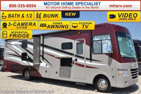 /TX 6/15/15 &lt;a href=&quot;http://www.mhsrv.com/coachmen-rv/&quot;&gt;&lt;img src=&quot;http://www.mhsrv.com/images/sold-coachmen.jpg&quot; width=&quot;383&quot; height=&quot;141&quot; border=&quot;0&quot;/&gt;&lt;/a&gt;
Family Owned &amp; Operated and the #1 Volume Selling Motor Home Dealer in the World as well as the #1 Coachmen Dealer in the World. &lt;iframe width=&quot;400&quot; height=&quot;300&quot; src=&quot;https://www.youtube.com/embed/sYHR4QtB5TY&quot; frameborder=&quot;0&quot; allowfullscreen&gt;&lt;/iframe&gt;  
MSRP $137,967 - New 2016 Coachmen Mirada Model 35BH bath &amp; 1/2 bunk model. It measures approximately 36 feet 10 inches in length. Options include the Honey Glazed Maple wood package, valve stem extensions, (2) bunk TVs, bedroom TV/DVD player, power drop down bunk, residential vinyl floor, mattress upgrade, stainless steel appliance package, frameless windows, side cameras, power heated mirrors, gas/electric water heater, exterior entertainment center and the Travel Easy Roadside Assistance. Standards include a 5.5 Onan generator, ball bearing drawer guides, reclining/swivel pilot seats, power windshield shade, pass-thru storage, power patio awning, automatic leveling jacks, back up camera, ceramic tile back-splash, large bedroom TV and much more. For additional coach information, brochure, window sticker, videos, photos, Mirada customer reviews &amp; testimonials please visit Motor Home Specialist at MHSRV .com or call 800-335-6054. At Motor Home Specialist we DO NOT charge any prep or orientation fees like you will find at other dealerships. All sale prices include a 200 point inspection, interior and exterior wash &amp; detail of vehicle, a thorough coach orientation with an MHS technician, an RV Starter&#39;s kit, a night stay in our delivery park featuring landscaped and covered pads with full hook-ups and much more. Free airport shuttle available with purchase for out-of-town buyers. WHY PAY MORE?... WHY SETTLE FOR LESS? 