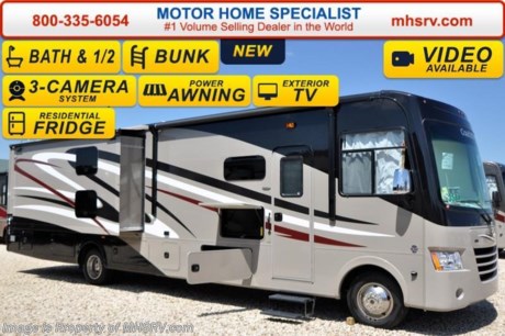 /SOLD - 7/16/15- FL 
Family Owned &amp; Operated and the #1 Volume Selling Motor Home Dealer in the World as well as the #1 Coachmen Dealer in the World. &lt;iframe width=&quot;400&quot; height=&quot;300&quot; src=&quot;https://www.youtube.com/embed/sYHR4QtB5TY&quot; frameborder=&quot;0&quot; allowfullscreen&gt;&lt;/iframe&gt; 
MSRP $137,524 - New 2016 Coachmen Mirada Model 35BH bath &amp; 1/2 bunk model. It measures approximately 36 feet 10 inches in length. Options include valve stem extensions, (2) bunk TVs, bedroom TV/DVD player, power drop down bunk, residential vinyl floor, mattress upgrade, stainless steel appliance package, frame-less windows, side cameras, power heated mirrors, gas/electric water heater, exterior entertainment center and the Travel Easy Roadside Assistance. Standards include a 5.5 Onan generator, ball bearing drawer guides, reclining/swivel pilot seats, power windshield shade, pass-thru storage, power patio awning, automatic leveling jacks, back up camera, ceramic tile back-splash, large bedroom TV and much more. For additional coach information, brochure, window sticker, videos, photos, Mirada customer reviews &amp; testimonials please visit Motor Home Specialist at MHSRV .com or call 800-335-6054. At Motor Home Specialist we DO NOT charge any prep or orientation fees like you will find at other dealerships. All sale prices include a 200 point inspection, interior and exterior wash &amp; detail of vehicle, a thorough coach orientation with an MHS technician, an RV Starter&#39;s kit, a night stay in our delivery park featuring landscaped and covered pads with full hook-ups and much more. Free airport shuttle available with purchase for out-of-town buyers. WHY PAY MORE?... WHY SETTLE FOR LESS? 