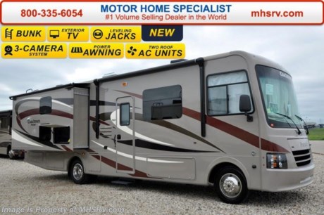 /TX 5/15/15 &lt;a href=&quot;http://www.mhsrv.com/coachmen-rv/&quot;&gt;&lt;img src=&quot;http://www.mhsrv.com/images/sold-coachmen.jpg&quot; width=&quot;383&quot; height=&quot;141&quot; border=&quot;0&quot;/&gt;&lt;/a&gt;
Receive a $2,000 VISA Gift Card with purchase from Motor Home Specialist while supplies last. Family Owned &amp; Operated and the #1 Volume Selling Motor Home Dealer in the World as well as the #1 Coachmen Dealer in the World. MSRP $118,722. The All New 2016 Coachmen Pursuit 33BHP. This new Class A bunk house motor home is approximately 33 feet in length  with two slides, a Ford V-10 engine and Ford chassis. Options include the Taupe exterior, Honey Glazed Maple wood package, bedroom TV, side cameras, frame-less windows, power heated mirrors, valve stem extensions, pleated day/night shades, 5.5KW Onan generator, 50 amp power, 2nd A/C, automatic levelers, exterior entertainment center, bunk TVs and the Travel Easy Roadside Assistance program. Each Pursuit comes standard with a power drop down overhead bunk, ball bearing drawer guides, hardwood cabinet doors, cockpit table, 32&quot; LCD TV with DVD player, mudroom, pantry, pull-out pantry with counter top, power bath vent, skylight, double coach battery, heated holding tank, cruise control, back up monitor, power entrance step, power patio awning, 5,000 lb. towing hitch with 7-way plug, roof ladder and much more.  For additional coach information, brochures, window sticker, videos, photos, Pursuit RV reviews, testimonials as well as additional information about Motor Home Specialist and our manufacturers&#39; please visit us at MHSRV .com or call 800-335-6054. At Motor Home Specialist we DO NOT charge any prep or orientation fees like you will find at other dealerships. All sale prices include a 200 point inspection, interior and exterior wash &amp; detail of vehicle, a thorough coach orientation with an MHSRV technician, an RV Starter&#39;s kit, a night stay in our delivery park featuring landscaped and covered pads with full hook-ups and much more. Free airport shuttle available with purchase for out-of-town buyers. WHY PAY MORE?... WHY SETTLE FOR LESS? 