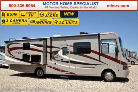 /CA 6-8-16 &lt;a href=&quot;http://www.mhsrv.com/coachmen-rv/&quot;&gt;&lt;img src=&quot;http://www.mhsrv.com/images/sold-coachmen.jpg&quot; width=&quot;383&quot; height=&quot;141&quot; border=&quot;0&quot;/&gt;&lt;/a&gt;
Family Owned &amp; Operated and the #1 Volume Selling Motor Home Dealer in the World as well as the #1 Coachmen Dealer in the World. MSRP $118,279. The All New 2016 Coachmen Pursuit 33BHP. This new Class A bunk house motor home is approximately 33 feet in length  with two slides, a Ford V-10 engine and Ford chassis. Options include the Taupe exterior, bedroom TV, side cameras, frame-less windows, power heated mirrors, valve stem extensions, pleated day/night shades, 5.5KW Onan generator, 50 amp power, 2nd A/C, automatic levelers, exterior entertainment center, bunk TVs and the Travel Easy Roadside Assistance program. Each Pursuit comes standard with a power drop down overhead bunk, ball bearing drawer guides, hardwood cabinet doors, cockpit table, 32&quot; LCD TV with DVD player, mudroom, pantry, pull-out pantry with counter top, power bath vent, skylight, double coach battery, heated holding tank, cruise control, back up monitor, power entrance step, power patio awning, 5,000 lb. towing hitch with 7-way plug, roof ladder and much more.  For additional coach information, brochures, window sticker, videos, photos, Pursuit RV reviews, testimonials as well as additional information about Motor Home Specialist and our manufacturers&#39; please visit us at MHSRV .com or call 800-335-6054. At Motor Home Specialist we DO NOT charge any prep or orientation fees like you will find at other dealerships. All sale prices include a 200 point inspection, interior and exterior wash &amp; detail of vehicle, a thorough coach orientation with an MHSRV technician, an RV Starter&#39;s kit, a night stay in our delivery park featuring landscaped and covered pads with full hook-ups and much more. Free airport shuttle available with purchase for out-of-town buyers. WHY PAY MORE?... WHY SETTLE FOR LESS? 