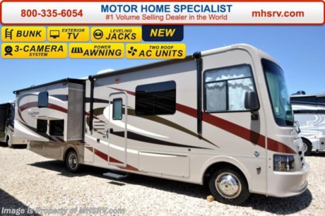 /SOLD 4/29/16
Family Owned &amp; Operated and the #1 Volume Selling Motor Home Dealer in the World as well as the #1 Coachmen Dealer in the World. MSRP $118,722. The All New 2016 Coachmen Pursuit 33BHP. This new Class A bunk house motor home is approximately 33 feet in length  with two slides, a Ford V-10 engine and Ford chassis. Options include the Taupe exterior, Honey Glazed Maple wood package, bedroom TV, side cameras, frame-less windows, power heated mirrors, valve stem extensions, pleated day/night shades, 5.5KW Onan generator, 50 amp power, 2nd A/C, automatic levelers, exterior entertainment center, bunk TVs and the Travel Easy Roadside Assistance program. Each Pursuit comes standard with a power drop down overhead bunk, ball bearing drawer guides, hardwood cabinet doors, cockpit table, 32&quot; LCD TV with DVD player, mudroom, pantry, pull-out pantry with counter top, power bath vent, skylight, double coach battery, heated holding tank, cruise control, back up monitor, power entrance step, power patio awning, 5,000 lb. towing hitch with 7-way plug, roof ladder and much more.  For additional coach information, brochures, window sticker, videos, photos, Pursuit RV reviews, testimonials as well as additional information about Motor Home Specialist and our manufacturers&#39; please visit us at MHSRV .com or call 800-335-6054. At Motor Home Specialist we DO NOT charge any prep or orientation fees like you will find at other dealerships. All sale prices include a 200 point inspection, interior and exterior wash &amp; detail of vehicle, a thorough coach orientation with an MHSRV technician, an RV Starter&#39;s kit, a night stay in our delivery park featuring landscaped and covered pads with full hook-ups and much more. Free airport shuttle available with purchase for out-of-town buyers. WHY PAY MORE?... WHY SETTLE FOR LESS? 