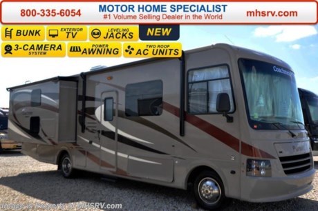 /TX 3-1-16 &lt;a href=&quot;http://www.mhsrv.com/coachmen-rv/&quot;&gt;&lt;img src=&quot;http://www.mhsrv.com/images/sold-coachmen.jpg&quot; width=&quot;383&quot; height=&quot;141&quot; border=&quot;0&quot;/&gt;&lt;/a&gt;
Family Owned &amp; Operated and the #1 Volume Selling Motor Home Dealer in the World as well as the #1 Coachmen Dealer in the World. MSRP $118,279. The All New 2016 Coachmen Pursuit 33BHP. This new Class A bunk house motor home is approximately 33 feet in length  with two slides, a Ford V-10 engine and Ford chassis. Options include the Taupe exterior, bedroom TV, side cameras, frame-less windows, power heated mirrors, valve stem extensions, pleated day/night shades, 5.5KW Onan generator, 50 amp power, 2nd A/C, automatic levelers, exterior entertainment center, bunk TVs and the Travel Easy Roadside Assistance program. Each Pursuit comes standard with a power drop down overhead bunk, ball bearing drawer guides, hardwood cabinet doors, cockpit table, 32&quot; LCD TV with DVD player, mudroom, pantry, pull-out pantry with counter top, power bath vent, skylight, double coach battery, heated holding tank, cruise control, back up monitor, power entrance step, power patio awning, 5,000 lb. towing hitch with 7-way plug, roof ladder and much more.  For additional coach information, brochures, window sticker, videos, photos, Pursuit RV reviews, testimonials as well as additional information about Motor Home Specialist and our manufacturers&#39; please visit us at MHSRV .com or call 800-335-6054. At Motor Home Specialist we DO NOT charge any prep or orientation fees like you will find at other dealerships. All sale prices include a 200 point inspection, interior and exterior wash &amp; detail of vehicle, a thorough coach orientation with an MHSRV technician, an RV Starter&#39;s kit, a night stay in our delivery park featuring landscaped and covered pads with full hook-ups and much more. Free airport shuttle available with purchase for out-of-town buyers. WHY PAY MORE?... WHY SETTLE FOR LESS? 