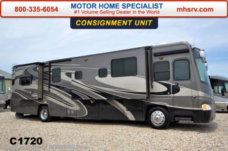 /PICKED UP 8/4/16  **Consignment** Used Sportscoach RV for Sale- 2007 Sportscoach Elite 40QS with 4 slides and 23,889 miles. This RV is approximately 39 feet in length with a Caterpillar 350HP engine, Freightliner raised rail chassis, power mirrors with heat, 8KW Onan generator with 604 hours and only 604 hours, power patio and door awnings, window awnings, gas/electric water heater, 50 amp power cord reel, pass-thru storage with side swing baggage doors, aluminum wheels, fiberglass roof with ladder, 10K lb. hitch, automatic leveling, 3 cameras, exterior entertainment center, Magnum inverter, ceramic tile floors, surround sound system, dual pane windows, convection microwave, solid surface counters, king size pillow top mattress, safe, 2 ducted roof A/Cs with heat pumps and 4 LCD TVs. For additional information and photos please visit Motor Home Specialist at www.MHSRV .com or call 800-335-6054.