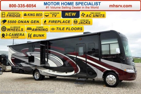 /OK 10-9-15 &lt;a href=&quot;http://www.mhsrv.com/coachmen-rv/&quot;&gt;&lt;img src=&quot;http://www.mhsrv.com/images/sold-coachmen.jpg&quot; width=&quot;383&quot; height=&quot;141&quot; border=&quot;0&quot;/&gt;&lt;/a&gt;
Receive a $2,000 VISA Gift Card with purchase from Motor Home Specialist while supplies last.  Family Owned &amp; Operated and the #1 Volume Selling Motor Home Dealer in the World as well as the #1 Coachmen Dealer in the World.  &lt;object width=&quot;400&quot; height=&quot;300&quot;&gt;&lt;param name=&quot;movie&quot; value=&quot;http://www.youtube.com/v/fBpsq4hH-Ws?version=3&amp;amp;hl=en_US&quot;&gt;&lt;/param&gt;&lt;param name=&quot;allowFullScreen&quot; value=&quot;true&quot;&gt;&lt;/param&gt;&lt;param name=&quot;allowscriptaccess&quot; value=&quot;always&quot;&gt;&lt;/param&gt;&lt;embed src=&quot;http://www.youtube.com/v/fBpsq4hH-Ws?version=3&amp;amp;hl=en_US&quot; type=&quot;application/x-shockwave-flash&quot; width=&quot;400&quot; height=&quot;300&quot; allowscriptaccess=&quot;always&quot; allowfullscreen=&quot;true&quot;&gt;&lt;/embed&gt;&lt;/object&gt; MSRP $166,152. New 2016 Coachmen Encounter. Model 36BH. This Luxury Class A Bunk Model RV measures approximately 37 feet 4 inches in length and features (3) slide-out rooms, bunk beds that fold up into a closet when not in use, fireplace &amp; king bed.  Special ordered Motor Home Specialist include the LED lit backsplash behind the living room TV, MCD roller shades and the convectional oven along with the convection microwave. Additional options include the beautiful full body paint, upgraded tile floor, TV/DVD player for each bunk, valve stem extensions, dual pane windows, 6 way power driver seat, upgraded mattress, home theater system with subwoofer, exterior entertainment center, Diamond Shield Paint Protection, Travel Easy Roadside Assistance as well as the stainless steel package which features a convection microwave, cook top and residential refrigerator. You will also find a powerful Triton V-10 Ford, 22-Series chassis, aluminum wheels, 5500 Onan generator, bedroom LCD TV, fiberglass roof, LED ceiling lights, frameless windows, Carefree slide toppers, solid surface counter tops, power patio awning, roof ladder, heated remote exterior mirrors, automatic leveling jacks, side cameras &amp; much more. For additional coach information, brochures, window sticker, videos, photos, Coachmen reviews, testimonials as well as additional information about Motor Home Specialist and our manufacturers&#39; please visit us at MHSRV .com or call 800-335-6054. At Motor Home Specialist we DO NOT charge any prep or orientation fees like you will find at other dealerships. All sale prices include a 200 point inspection, interior and exterior wash &amp; detail of vehicle, a thorough coach orientation with an MHS technician, an RV Starter&#39;s kit, a night stay in our delivery park featuring landscaped and covered pads with full hook-ups and much more. Free airport shuttle available with purchase for out-of-town buyers. WHY PAY MORE?... WHY SETTLE FOR LESS? 