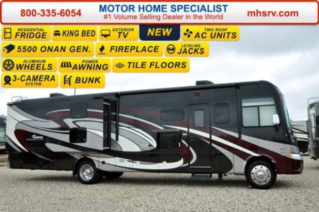 /TX 4-11-16 &lt;a href=&quot;http://www.mhsrv.com/coachmen-rv/&quot;&gt;&lt;img src=&quot;http://www.mhsrv.com/images/sold-coachmen.jpg&quot; width=&quot;383&quot; height=&quot;141&quot; border=&quot;0&quot;/&gt;&lt;/a&gt;
Family Owned &amp; Operated and the #1 Volume Selling Motor Home Dealer in the World as well as the #1 Coachmen Dealer in the World.  &lt;object width=&quot;400&quot; height=&quot;300&quot;&gt;&lt;param name=&quot;movie&quot; value=&quot;http://www.youtube.com/v/fBpsq4hH-Ws?version=3&amp;amp;hl=en_US&quot;&gt;&lt;/param&gt;&lt;param name=&quot;allowFullScreen&quot; value=&quot;true&quot;&gt;&lt;/param&gt;&lt;param name=&quot;allowscriptaccess&quot; value=&quot;always&quot;&gt;&lt;/param&gt;&lt;embed src=&quot;http://www.youtube.com/v/fBpsq4hH-Ws?version=3&amp;amp;hl=en_US&quot; type=&quot;application/x-shockwave-flash&quot; width=&quot;400&quot; height=&quot;300&quot; allowscriptaccess=&quot;always&quot; allowfullscreen=&quot;true&quot;&gt;&lt;/embed&gt;&lt;/object&gt; MSRP $165,109. New 2016 Coachmen Encounter. Model 36BH. This Luxury Class A Bunk Model RV measures approximately 37 feet 4 inches in length and features (3) slide-out rooms, bunk beds that fold up into a closet when not in use, fireplace &amp; king bed.  Special ordered Motor Home Specialist include the LED lit backsplash behind the living room TV, MCD roller shades and the convectional oven along with the convection microwave. Additional options include the beautiful full body paint, upgraded tile floor, TV/DVD player for each bunk, valve stem extensions, dual pane windows, 6 way power driver seat, upgraded mattress, home theater system with subwoofer, exterior entertainment center, Diamond Shield Paint Protection, Travel Easy Roadside Assistance as well as the stainless steel package which features a convection microwave, cook top and residential refrigerator. You will also find a powerful Triton V-10 Ford, 22-Series chassis, aluminum wheels, 5500 Onan generator, bedroom LCD TV, fiberglass roof, LED ceiling lights, frameless windows, Carefree slide toppers, solid surface counter tops, power patio awning, roof ladder, heated remote exterior mirrors, automatic leveling jacks, side cameras &amp; much more. For additional coach information, brochures, window sticker, videos, photos, Coachmen reviews, testimonials as well as additional information about Motor Home Specialist and our manufacturers&#39; please visit us at MHSRV .com or call 800-335-6054. At Motor Home Specialist we DO NOT charge any prep or orientation fees like you will find at other dealerships. All sale prices include a 200 point inspection, interior and exterior wash &amp; detail of vehicle, a thorough coach orientation with an MHS technician, an RV Starter&#39;s kit, a night stay in our delivery park featuring landscaped and covered pads with full hook-ups and much more. Free airport shuttle available with purchase for out-of-town buyers. WHY PAY MORE?... WHY SETTLE FOR LESS? 
