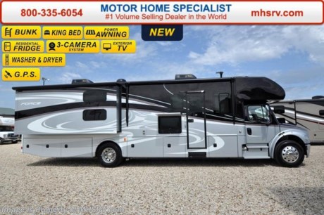 /OR 12/31/15 &lt;a href=&quot;http://www.mhsrv.com/other-rvs-for-sale/dynamax-rv/&quot;&gt;&lt;img src=&quot;http://www.mhsrv.com/images/sold-dynamax.jpg&quot; width=&quot;383&quot; height=&quot;141&quot; border=&quot;0&quot;/&gt;&lt;/a&gt;
Family Owned &amp; Operated and the #1 Volume Selling Motor Home Dealer in the World. 
&lt;object width=&quot;400&quot; height=&quot;300&quot;&gt;&lt;param name=&quot;movie&quot; value=&quot;http://www.youtube.com/v/fBpsq4hH-Ws?version=3&amp;amp;hl=en_US&quot;&gt;&lt;/param&gt;&lt;param name=&quot;allowFullScreen&quot; value=&quot;true&quot;&gt;&lt;/param&gt;&lt;param name=&quot;allowscriptaccess&quot; value=&quot;always&quot;&gt;&lt;/param&gt;&lt;embed src=&quot;http://www.youtube.com/v/fBpsq4hH-Ws?version=3&amp;amp;hl=en_US&quot; type=&quot;application/x-shockwave-flash&quot; width=&quot;400&quot; height=&quot;300&quot; allowscriptaccess=&quot;always&quot; allowfullscreen=&quot;true&quot;&gt;&lt;/embed&gt;&lt;/object&gt;
MSRP $250,134. The All New 2016 Dynamax Force 37BH Super C bunk model is approximately 39 feet 1 inch in length with 2 slides powered by a Cummins 6.7L 340HP diesel engine, Freightliner M-2 chassis, Allison 2500 Automatic transmission along with a 10,000 lb. hitch with 7-way tow connector. Optional features include bunk CD/DVD players (2), Bilstein gas charged front shock absorbers and a stackable washer/dryer.  Standards include bunk beds, 8 KW Onan generator, king size bed, cab over bunk, bedroom TV, 39&quot; TV on a swivel bracket for the living area and much more. For additional coach information, brochures, window sticker, videos, photos, Force reviews &amp; testimonials as well as additional information about Motor Home Specialist and our manufacturers please visit us at MHSRV .com or call 800-335-6054. At Motor Home Specialist we DO NOT charge any prep or orientation fees like you will find at other dealerships. All sale prices include a 200 point inspection, interior &amp; exterior wash &amp; detail of vehicle, a thorough coach orientation with an MHS technician, an RV Starter&#39;s kit, a nights stay in our delivery park featuring landscaped and covered pads with full hook-ups and much more. WHY PAY MORE?... WHY SETTLE FOR LESS?