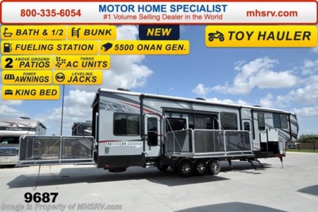 /SOLD 9/28/15 TX
Family Owned &amp; Operated. Largest Selection, Lowest Prices &amp; the Premier Service &amp; Walk-Through Process that can only be found at the #1 Volume Selling Road Warrior Dealer &amp; #1 Motor Home Dealer in the World! From $10K to $2Million... We gotcha&#39; Covered!   The Road Warrior multi-lifestyle vehicles combine all the best that fifth wheel RVing has to offer with the versatility of a toy hauler garage model. MSRP $105,631. New 2015 Heartland Road Warrior 420RW fifth wheel RV featuring 2 separate patios, bunks, bath &amp; 1/2 floor, generator &amp; more! Options include painted front cap, high gloss grey metallic sidewall, RT special graphics, garage TV, ramp patio door with rear electric awning, 3-Season removable garage wall, 2nd fuel cell, Canadian Arctic package and a third A/C in the garage! This beautiful fifth wheel also includes the Road Warrior package featuring a 5.5 KW Onan generator, rear electric queen bed, electric rear jacks, hydraulic front landing gear, 6PT automatic leveling system, correct track alignment system, bedroom TV, hidden hinges, solid surface kitchen countertop, 20 GPH water heater, 15,000 BTU A/C, 50 Amp service, central vacuum, enclosed &amp; heated underbelly, insulated slam baggage doors, 16&quot; aluminum wheels, 20 ft. electric awning, generator prep w/30 Gallon fuel station &amp; timer, universal docking station, AM/FM stereo with CD/DVD/(MP3 in garage), Sony ceiling speakers, Marine grade exterior speakers, 5.1 Digital Dolby surround sound, tinted safety glass windows, EZ Flex Suspension, beaver tail storage, microwave, high end pillow top mattress, washer/dryer prep, LP leak detector, spare tire with carrier, rear screen, battery disconnect switch, painted front cap, high end furniture, LED lights and Bordeaux cabinetry. For additional coach information, brochures, window sticker, videos, photos, Road Warrior reviews &amp; testimonials as well as additional information about Motor Home Specialist and our manufacturers please visit us at MHSRV .com or call 800-335-6054. At Motor Home Specialist we DO NOT charge any prep or orientation fees like you will find at other dealerships. All sale prices include a 200 point inspection, interior &amp; exterior wash &amp; detail of vehicle, a thorough coach orientation with an MHS technician, an RV Starter&#39;s kit, a nights stay in our delivery park featuring landscaped and covered pads with full hook-ups and much more. WHY PAY MORE?... WHY SETTLE FOR LESS?