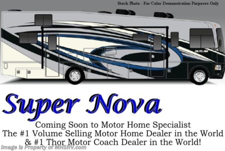 /TN 5-21-15 &lt;a href=&quot;http://www.mhsrv.com/thor-motor-coach/&quot;&gt;&lt;img src=&quot;http://www.mhsrv.com/images/sold-thor.jpg&quot; width=&quot;383&quot; height=&quot;141&quot; border=&quot;0&quot;/&gt;&lt;/a&gt;
Family Owned &amp; Operated and the #1 Volume Selling Motor Home Dealer in the World as well as the #1 Thor Motor Coach Dealer in the World. &lt;object width=&quot;400&quot; height=&quot;300&quot;&gt;&lt;param name=&quot;movie&quot; value=&quot;http://www.youtube.com/v/fBpsq4hH-Ws?version=3&amp;amp;hl=en_US&quot;&gt;&lt;/param&gt;&lt;param name=&quot;allowFullScreen&quot; value=&quot;true&quot;&gt;&lt;/param&gt;&lt;param name=&quot;allowscriptaccess&quot; value=&quot;always&quot;&gt;&lt;/param&gt;&lt;embed src=&quot;http://www.youtube.com/v/fBpsq4hH-Ws?version=3&amp;amp;hl=en_US&quot; type=&quot;application/x-shockwave-flash&quot; width=&quot;400&quot; height=&quot;300&quot; allowscriptaccess=&quot;always&quot; allowfullscreen=&quot;true&quot;&gt;&lt;/embed&gt;&lt;/object&gt;
MSRP $178,186. New 2016 Thor Motor Coach Outlaw Toy Hauler. Model 37LS with slide-out room, Ford 26-Series chassis with Triton V-10 engine, frameless windows, high polished aluminum wheels, residential refrigerator, electric rear patio awning, roller shades on the driver &amp; passenger windows, as well as drop down ramp door with spring assist &amp; railing for patio use. This unit measures approximately 38 feet 6 inches in length. Options include the beautiful full body exterior, 2 opposing leatherette sofas in the garage and frameless dual pane windows. The Outlaw toy hauler RV has an incredible list of standard features for 2016 including beautiful wood &amp; interior decor packages, (3) LCD TVs including an exterior entertainment center, large living room LCD TV on slide-out and LCD TV in garage. You will also find a premium sound system, (3) A/C units, Bluetooth enable coach radio system with exterior speakers, power patio awing with integrated LED lighting, dual side entrance doors, fueling station, 1-piece windshield, a 5500 Onan generator, 3 camera monitoring system, automatic leveling system, Soft Touch leather furniture, leatherette sofa with sleeper, day/night shades and much more. For additional coach information, brochures, window sticker, videos, photos, Outlaw reviews, testimonials as well as additional information about Motor Home Specialist and our manufacturers&#39; please visit us at MHSRV .com or call 800-335-6054. At Motor Home Specialist we DO NOT charge any prep or orientation fees like you will find at other dealerships. All sale prices include a 200 point inspection, interior and exterior wash &amp; detail of vehicle, a thorough coach orientation with an MHS technician, an RV Starter&#39;s kit, a night stay in our delivery park featuring landscaped and covered pads with full hookups and much more. Free airport shuttle available with purchase for out-of-town buyers. WHY PAY MORE?... WHY SETTLE FOR LESS?  &lt;object width=&quot;400&quot; height=&quot;300&quot;&gt;&lt;param name=&quot;movie&quot; value=&quot;//www.youtube.com/v/VZXdH99Xe00?hl=en_US&amp;amp;version=3&quot;&gt;&lt;/param&gt;&lt;param name=&quot;allowFullScreen&quot; value=&quot;true&quot;&gt;&lt;/param&gt;&lt;param name=&quot;allowscriptaccess&quot; value=&quot;always&quot;&gt;&lt;/param&gt;&lt;embed src=&quot;//www.youtube.com/v/VZXdH99Xe00?hl=en_US&amp;amp;version=3&quot; type=&quot;application/x-shockwave-flash&quot; width=&quot;400&quot; height=&quot;300&quot; allowscriptaccess=&quot;always&quot; allowfullscreen=&quot;true&quot;&gt;&lt;/embed&gt;&lt;/object&gt;