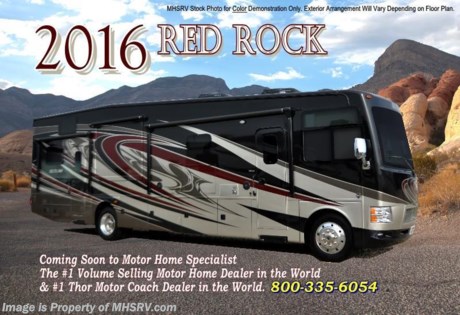 /TX 6-4-15 &lt;a href=&quot;http://www.mhsrv.com/thor-motor-coach/&quot;&gt;&lt;img src=&quot;http://www.mhsrv.com/images/sold-thor.jpg&quot; width=&quot;383&quot; height=&quot;141&quot; border=&quot;0&quot;/&gt;&lt;/a&gt;
Family Owned &amp; Operated and the #1 Volume Selling Motor Home Dealer in the World as well as the #1 Thor Motor Coach Dealer in the World. &lt;object width=&quot;400&quot; height=&quot;300&quot;&gt;&lt;param name=&quot;movie&quot; value=&quot;http://www.youtube.com/v/fBpsq4hH-Ws?version=3&amp;amp;hl=en_US&quot;&gt;&lt;/param&gt;&lt;param name=&quot;allowFullScreen&quot; value=&quot;true&quot;&gt;&lt;/param&gt;&lt;param name=&quot;allowscriptaccess&quot; value=&quot;always&quot;&gt;&lt;/param&gt;&lt;embed src=&quot;http://www.youtube.com/v/fBpsq4hH-Ws?version=3&amp;amp;hl=en_US&quot; type=&quot;application/x-shockwave-flash&quot; width=&quot;400&quot; height=&quot;300&quot; allowscriptaccess=&quot;always&quot; allowfullscreen=&quot;true&quot;&gt;&lt;/embed&gt;&lt;/object&gt;
MSRP $178,186. New 2016 Thor Motor Coach Outlaw Toy Hauler. Model 37LS with slide-out room, Ford 26-Series chassis with Triton V-10 engine, frameless windows, high polished aluminum wheels, residential refrigerator, electric rear patio awning, roller shades on the driver &amp; passenger windows, as well as drop down ramp door with spring assist &amp; railing for patio use. This unit measures approximately 38 feet 6 inches in length. Options include the beautiful full body exterior, 2 opposing leatherette sofas in the garage and frameless dual pane windows. The Outlaw toy hauler RV has an incredible list of standard features for 2016 including beautiful wood &amp; interior decor packages, (3) LCD TVs including an exterior entertainment center, large living room LCD TV on slide-out and LCD TV in garage. You will also find a premium sound system, (3) A/C units, Bluetooth enable coach radio system with exterior speakers, power patio awing with integrated LED lighting, dual side entrance doors, fueling station, 1-piece windshield, a 5500 Onan generator, 3 camera monitoring system, automatic leveling system, Soft Touch leather furniture, leatherette sofa with sleeper, day/night shades and much more. For additional coach information, brochures, window sticker, videos, photos, Outlaw reviews, testimonials as well as additional information about Motor Home Specialist and our manufacturers&#39; please visit us at MHSRV .com or call 800-335-6054. At Motor Home Specialist we DO NOT charge any prep or orientation fees like you will find at other dealerships. All sale prices include a 200 point inspection, interior and exterior wash &amp; detail of vehicle, a thorough coach orientation with an MHS technician, an RV Starter&#39;s kit, a night stay in our delivery park featuring landscaped and covered pads with full hookups and much more. Free airport shuttle available with purchase for out-of-town buyers. WHY PAY MORE?... WHY SETTLE FOR LESS?  &lt;object width=&quot;400&quot; height=&quot;300&quot;&gt;&lt;param name=&quot;movie&quot; value=&quot;//www.youtube.com/v/VZXdH99Xe00?hl=en_US&amp;amp;version=3&quot;&gt;&lt;/param&gt;&lt;param name=&quot;allowFullScreen&quot; value=&quot;true&quot;&gt;&lt;/param&gt;&lt;param name=&quot;allowscriptaccess&quot; value=&quot;always&quot;&gt;&lt;/param&gt;&lt;embed src=&quot;//www.youtube.com/v/VZXdH99Xe00?hl=en_US&amp;amp;version=3&quot; type=&quot;application/x-shockwave-flash&quot; width=&quot;400&quot; height=&quot;300&quot; allowscriptaccess=&quot;always&quot; allowfullscreen=&quot;true&quot;&gt;&lt;/embed&gt;&lt;/object&gt;
