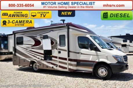 /SOLD 6/7/16
Family Owned &amp; Operated and the #1 Volume Selling Motor Home Dealer in the World as well as the #1 Coachmen Dealer in the World. MSRP $130,398. New 2016 Coachmen Prism B+ Sprinter Diesel. Model 24G. This RV measures approximately 24 feet 10 inches in length with 2 slide-out rooms. Optional equipment includes the Banner package featuring a back up camera &amp; monitor, satellite radio, power awning, stainless steel wheel liners, MCD window shades, euro style refrigerator, cook top with glass cover, LED lights, exterior entertainment center, woodgrain dash applique, upgraded swivel pilot &amp; passenger seats, power skylight/roof vent, roller bearing drawer glides, rear stabilizers, Travel Easy Roadside Assistance &amp; exterior privacy windshield cover. Additional options include the beautiful full body paint, upgraded 15,000 BTU A/C with heat pump, side view cameras, aluminum rims, rear slide-out awning, side slide-out awning, bedroom TV, diesel generator and the exterior camp table. The Prism&#39;s impressive list of standards include a 3.0L V-6 turbo diesel engine, sunroof with night shade, hardwood cabinet doors, MCD roller shades, coach TV with DVD player, convection oven power vent, water heater, heated tanks, exterior shower and much more. For additional coach information, brochure, window sticker, videos, photos, Prism customer reviews &amp; testimonials please visit Motor Home Specialist at MHSRV .com or call 800-335-6054. At MHS we DO NOT charge any prep or orientation fees like you will find at other dealerships. All sale prices include a 200 point inspection, interior &amp; exterior wash &amp; detail of vehicle, a thorough coach orientation with an MHS technician, an RV Starter&#39;s kit, a nights stay in our delivery park featuring landscaped and covered pads with full hook-ups and much more. WHY PAY MORE?... WHY SETTLE FOR LESS? &lt;object width=&quot;400&quot; height=&quot;300&quot;&gt;&lt;param name=&quot;movie&quot; value=&quot;http://www.youtube.com/v/fBpsq4hH-Ws?version=3&amp;amp;hl=en_US&quot;&gt;&lt;/param&gt;&lt;param name=&quot;allowFullScreen&quot; value=&quot;true&quot;&gt;&lt;/param&gt;&lt;param name=&quot;allowscriptaccess&quot; value=&quot;always&quot;&gt;&lt;/param&gt;&lt;embed src=&quot;http://www.youtube.com/v/fBpsq4hH-Ws?version=3&amp;amp;hl=en_US&quot; type=&quot;application/x-shockwave-flash&quot; width=&quot;400&quot; height=&quot;300&quot; allowscriptaccess=&quot;always&quot; allowfullscreen=&quot;true&quot;&gt;&lt;/embed&gt;&lt;/object&gt; 