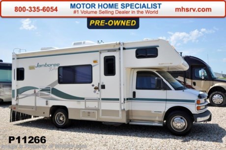 /CO 5/5/15 &lt;a href=&quot;http://www.mhsrv.com/fleetwood-rvs/&quot;&gt;&lt;img src=&quot;http://www.mhsrv.com/images/sold-fleetwood.jpg&quot; width=&quot;383&quot; height=&quot;141&quot; border=&quot;0&quot;/&gt;&lt;/a&gt;
Used Fleetwood RV for Sale- 2001 Fleetwood Jamboree 22C is approximately 24 feet in length with 50,788 miles, Chevrolet 7.4L engine, Chevrolet 3500 chassis, power windows and locks, 4KW Onan generator with 319 hours, patio awning, water heater, dual safety airbags, CD player, power steps, wheel simulators, roof ladder, 3.5K lb. hitch, living room TV with DVD player, leather sofa with sleeper blinds, microwave, 3 burner range with oven, refrigerator, all in 1 bath, shower with seat, cab over bunk, A/C and much more. For additional information and photos please visit Motor Home Specialist at www.MHSRV .com or call 800-335-6054.