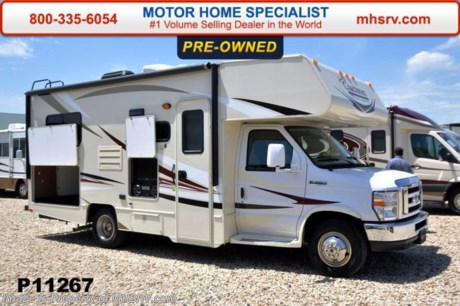 /TX 5-21-15 &lt;a href=&quot;http://www.mhsrv.com/coachmen-rv/&quot;&gt;&lt;img src=&quot;http://www.mhsrv.com/images/sold-coachmen.jpg&quot; width=&quot;383&quot; height=&quot;141&quot; border=&quot;0&quot;/&gt;&lt;/a&gt;
Used 2015 Coachmen Freelander Model 21QB is approximately 23 feet 6 inches in length and features a large U-shaped booth, high gloss colored fiberglass sidewalls, fiberglass running boards, tinted windows, 3 burner range with oven, stainless steel wheel inserts, AM/FM stereo, power patio awning, rear ladder, Travel Easy Roadside Assistance, 50 gallon fresh water tank, 5,000 lb. hitch, glass shower door, Onan generator, 80 inch long bed, roller bearing drawer glides, platinum wood color, swivel passenger seat, spare tire, exterior entertainment center, 24&quot; LCD TV w/DVD, electric awning, back-up camera, child safety net and ladder, heated holding tanks, Ford E-350 chassis, Ford V-10 engine, automatic transmission and more.  For additional information and photos please visit Motor Home Specialist at www.MHSRV .com or call 800-335-6054.