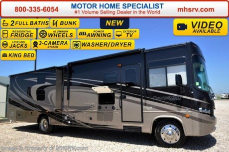 /SOLD 9/28/15 LA
&lt;iframe width=&quot;400&quot; height=&quot;300&quot; src=&quot;//www.youtube.com/embed/H6vHsXkAvT0&quot; frameborder=&quot;0&quot; allowfullscreen&gt;&lt;/iframe&gt; Family Owned &amp; Operated and the #1 Volume Selling Motor Home Dealer in the World as well as the #1 Georgetown Dealer in the World. &lt;object width=&quot;400&quot; height=&quot;300&quot;&gt;&lt;param name=&quot;movie&quot; value=&quot;http://www.youtube.com/v/fBpsq4hH-Ws?version=3&amp;amp;hl=en_US&quot;&gt;&lt;/param&gt;&lt;param name=&quot;allowFullScreen&quot; value=&quot;true&quot;&gt;&lt;/param&gt;&lt;param name=&quot;allowscriptaccess&quot; value=&quot;always&quot;&gt;&lt;/param&gt;&lt;embed src=&quot;http://www.youtube.com/v/fBpsq4hH-Ws?version=3&amp;amp;hl=en_US&quot; type=&quot;application/x-shockwave-flash&quot; width=&quot;400&quot; height=&quot;300&quot; allowscriptaccess=&quot;always&quot; allowfullscreen=&quot;true&quot;&gt;&lt;/embed&gt;&lt;/object&gt; MSRP $160,176. New 2016 Forest River Georgetown: Model 364TS. This Bunk House RV with two full bathrooms measures approximately 37 feet 6 inches in length &amp; features 3 slide-out rooms as well as a king size bed. Optional equipment includes full body paint, dual pane glass, washer/dryer, power driver&#39;s seat, Fantastic Vent in kitchen, rear A/C, upgraded 15.0 BTU A/C, (2) heat strips, convection microwave with oven, auto transfer switch, front over head bunk, DVD players in the bunkhouse, stainless steel appliance package with 22.5 residential refrigerator, home theater system, passenger chair workstation, day/night roller shades throughout and an exterior entertainment center with TV. The all new Forest River Georgetown 364TS also features a Ford Triton V-10 engine, deluxe solid surface kitchen counter-top, Arctic Pack w/ enclosed tanks, automatic leveling jacks, fiberglass roof, back-up and blinker activated side view cameras with color monitor &amp; much more. For additional coach information, brochures, window sticker, videos, photos, Georgetown reviews, testimonials as well as additional information about Motor Home Specialist and our manufacturers&#39; please visit us at MHSRV .com or call 800-335-6054. At Motor Home Specialist we DO NOT charge any prep or orientation fees like you will find at other dealerships. All sale prices include a 200 point inspection, interior and exterior wash &amp; detail of vehicle, a thorough coach orientation with an MHS technician, an RV Starter&#39;s kit, a night stay in our delivery park featuring landscaped and covered pads with full hook-ups and much more. Free airport shuttle available with purchase for out-of-town buyers. WHY PAY MORE?... WHY SETTLE FOR LESS?  &lt;object width=&quot;400&quot; height=&quot;300&quot;&gt;&lt;param name=&quot;movie&quot; value=&quot;http://www.youtube.com/v/Pu7wgPgva2o?version=3&amp;amp;hl=en_US&quot;&gt;&lt;/param&gt;&lt;param name=&quot;allowFullScreen&quot; value=&quot;true&quot;&gt;&lt;/param&gt;&lt;param name=&quot;allowscriptaccess&quot; value=&quot;always&quot;&gt;&lt;/param&gt;&lt;embed src=&quot;http://www.youtube.com/v/Pu7wgPgva2o?version=3&amp;amp;hl=en_US&quot; type=&quot;application/x-shockwave-flash&quot; width=&quot;400&quot; height=&quot;300&quot; allowscriptaccess=&quot;always&quot; allowfullscreen=&quot;true&quot;&gt;&lt;/embed&gt;&lt;/object&gt;