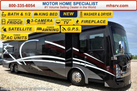/MT 7-11-16 &lt;a href=&quot;http://www.mhsrv.com/thor-motor-coach/&quot;&gt;&lt;img src=&quot;http://www.mhsrv.com/images/sold-thor.jpg&quot; width=&quot;383&quot; height=&quot;141&quot; border=&quot;0&quot; /&gt;&lt;/a&gt;      Sales price includes $5000 factory rebate! Call 800-335-6054 for Full Details. Offer Ends July 31st 2016.   #1 Volume Selling Motor Home Dealer &amp; Thor Motor Coach Dealer in the World. &lt;iframe width=&quot;400&quot; height=&quot;300&quot; src=&quot;https://www.youtube.com/embed/Ilk0g_68yaQ&quot; frameborder=&quot;0&quot; allowfullscreen&gt;&lt;/iframe&gt;
MSRP $414,413.  New 2016 Thor Motor Coach Tuscany with 3 slides including a full wall slide: Model 45AT (Bath &amp; 1/2) - This luxury diesel motor home measures approximately 44 feet 11 inches in length and is highlighted by a passenger side full wall slide-out room, 60 inch LED TV, fireplace, king bed, diesel fired Aqua Hot, stackable washer/dryer, residential refrigerator, dishwasher drawer, exterior entertainment center, 450 HP Cummins diesel engine, Freightliner tag axle chassis with IFS (Independent Front Suspension), Allison 6-speed automatic transmission, high polished aluminum wheels, (2) stage Jacobs brake, dual fuel fills, full length stainless stone guard, fully automatic (4) point leveling system &amp; much more. For additional coach information, brochures, window sticker, videos, photos, Tuscany reviews &amp; testimonials as well as additional information about Motor Home Specialist and our manufacturers please visit us at MHSRV .com or call 800-335-6054. At Motor Home Specialist we DO NOT charge any prep or orientation fees like you will find at other dealerships. All sale prices include a 200 point inspection, interior &amp; exterior wash &amp; detail of vehicle, a thorough coach orientation with an MHS technician, an RV Starter&#39;s kit, a nights stay in our delivery park featuring landscaped and covered pads with full hook-ups and much more. WHY PAY MORE?... WHY SETTLE FOR LESS?