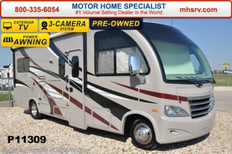 /TX 5-21-15 &lt;a href=&quot;http://www.mhsrv.com/thor-motor-coach/&quot;&gt;&lt;img src=&quot;http://www.mhsrv.com/images/sold-thor.jpg&quot; width=&quot;383&quot; height=&quot;141&quot; border=&quot;0&quot;/&gt;&lt;/a&gt;
Used Thor Motor Coach for Sale- 2015 Thor Motor Coach Axis 24.1 with slide and 4,728 miles. This RV is approximately 25 feet in length with a Ford engine and chassis, power privacy shades, power mirrors with heat, 4KW Onan generator with 48 hours, power patio awning, slide-out room toppers, gas/electric water heater, pass-thru storage with side swing baggage doors, tank heaters, exterior entertainment center, 3 camera monitoring system, power cab over bunk, night shades, convection microwave, 3 burner range, all in 1 bath, 2 beds that make into a larger bed, ducted A/C and 2 flat panel TVs. For additional information and photos please visit Motor Home Specialist at www.MHSRV .com or call 800-335-6054.