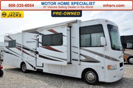 /TX 6-4-15 &lt;a href=&quot;http://www.mhsrv.com/thor-motor-coach/&quot;&gt;&lt;img src=&quot;http://www.mhsrv.com/images/sold-thor.jpg&quot; width=&quot;383&quot; height=&quot;141&quot; border=&quot;0&quot;/&gt;&lt;/a&gt;
Used Thor Motor Coach RV for Sale- 2011 Thor Motor Coach Hurricane 30D with 2 slides and only 24,350 miles. This RV is approximately 32 feet in length with a Ford V10 engine, Ford chassis, 5.5KW Onan generator with only 68 hours, patio awning, slide out room toppers, gas/electric water heater, 50 amp service, pass-thru storage, 5K lb. hitch, automatic hydraulic leveling system, back up camera, 3 burner range with oven, all in 1 bath, dual ducted A/Cs and 2 LCD TVs. For additional information and photos please visit Motor Home Specialist at www.MHSRV .com or call 800-335-6054.