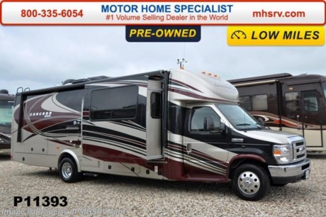 /TX &lt;a href=&quot;http://www.mhsrv.com/coachmen-rv/&quot;&gt;&lt;img src=&quot;http://www.mhsrv.com/images/sold-coachmen.jpg&quot; width=&quot;383&quot; height=&quot;141&quot; border=&quot;0&quot;/&gt;&lt;/a&gt;
Used Coachmen RV for Sale- 2015 Coachmen Concord 300TS with 3 slides and only 1,721 miles. This RV is approximately 30 feet in length with a Ford 6.8L engine, Ford 450 chassis, power mirrors with heat, GPS, power windows and locks, 4KW Onan generator with 6 hours, power patio awning, slide-out room toppers, gas/electric water heater, aluminum wheels, Ride-Rite air assist, tank heater, exterior shower, automatic leveling system, 3 camera monitoring system, exterior entertainment center, booth converts to sleeper, leather sofa converts to sleeper, glass door shower, ducted roof A/C with heat pump, pillow top mattress and much more.  For additional information and photos please visit Motor Home Specialist at www.MHSRV .com or call 800-335-6054.