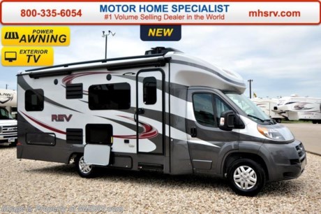 /SOLD 9/28/15 TX
Receive a $2,000 VISA Gift Card with purchase from Motor Home Specialist while supplies last.  &lt;object width=&quot;400&quot; height=&quot;300&quot;&gt;&lt;param name=&quot;movie&quot; value=&quot;http://www.youtube.com/v/fBpsq4hH-Ws?version=3&amp;amp;hl=en_US&quot;&gt;&lt;/param&gt;&lt;param name=&quot;allowFullScreen&quot; value=&quot;true&quot;&gt;&lt;/param&gt;&lt;param name=&quot;allowscriptaccess&quot; value=&quot;always&quot;&gt;&lt;/param&gt;&lt;embed src=&quot;http://www.youtube.com/v/fBpsq4hH-Ws?version=3&amp;amp;hl=en_US&quot; type=&quot;application/x-shockwave-flash&quot; width=&quot;400&quot; height=&quot;300&quot; allowscriptaccess=&quot;always&quot; allowfullscreen=&quot;true&quot;&gt;&lt;/embed&gt;&lt;/object&gt;
MSRP $91,204.  **Sale Price includes Factory Rebate** The All New 2016 Dynamax REV 24TB is approximately 24 feet 8 inches in length is powered by a Ram ProMaster Chassis, 280HP V6 engine and a 6 speed automatic transmission with overdrive. This RV features aluminum wheels, exterior entertainment center, 32&quot; LED TV in the overhead, patio awning with LED lighting, fiberglass exterior with deluxe graphics, dark tinted frameless windows, power windows and locks, LED flush mount ceiling lighting throughout, refrigerator, 3 burner range, solid surface kitchen countertop, roller night shades, full extension ball bearing drawer guides, Fantastic Vent, 2 beds, glass door shower, water heater, generator, exterior shower, tank heaters  and much more. For additional coach information, brochures, window sticker, videos, photos, REV reviews &amp; testimonials as well as additional information about Motor Home Specialist and our manufacturers please visit us at MHSRV .com or call 800-335-6054. At Motor Home Specialist we DO NOT charge any prep or orientation fees like you will find at other dealerships. All sale prices include a 200 point inspection, interior &amp; exterior wash &amp; detail of vehicle, a thorough coach orientation with an MHS technician, an RV Starter&#39;s kit, a nights stay in our delivery park featuring landscaped and covered pads with full hook-ups and much more. WHY PAY MORE?... WHY SETTLE FOR LESS?
