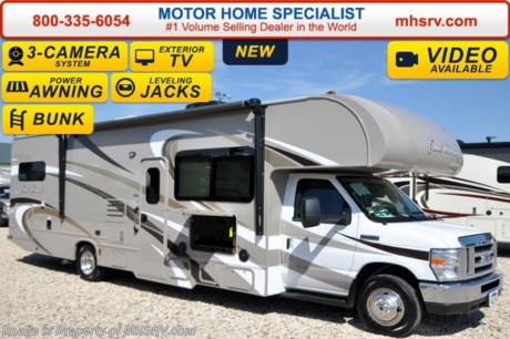 /TX 6/28/16 &lt;a href=&quot;http://www.mhsrv.com/thor-motor-coach/&quot;&gt;&lt;img src=&quot;http://www.mhsrv.com/images/sold-thor.jpg&quot; width=&quot;383&quot; height=&quot;141&quot; border=&quot;0&quot; /&gt;&lt;/a&gt;   #1 Volume Selling Motor Home Dealer &amp; Thor Motor Coach Dealer in the World. &lt;iframe width=&quot;400&quot; height=&quot;300&quot; src=&quot;https://www.youtube.com/embed/VZXdH99Xe00&quot; frameborder=&quot;0&quot; allowfullscreen&gt;&lt;/iframe&gt; MSRP $112,972. New 2016 Thor Motor Coach Four Winds Class C RV Model 31E bunk model with Ford E-450 chassis, Ford Triton V-10 engine &amp; 8,000 lb. trailer hitch. This unit measures approximately 32 feet 7 inches in length with a full-wall slide-out room, (2) LCD TVs with DVD player combo in the bunk beds and fully automatic leveling jacks. Options include the Premier Package which features a solid surface kitchen counter-top, roller shades, electronics power charging station, kitchen water filter system, LED ceiling lights, black tank flush, 30&quot; OTR microwave and a coach radio system with exterior speakers. Additional options include the all new HD-Max exterior color, cabover entertainment center with 39&quot; TV &amp; soundbar, exterior TV, leatherette sofa, dual child safety tethers, (2) attic fans, a 15.0 BTU A/C upgrade, second auxiliary battery, spare tire kit, heated remote exterior mirrors with side cameras, power driver&#39;s seat, leatherette driver/passenger chairs, cockpit carpet mat and wood dash applique. The Four Winds Class C RV has an incredible list of standard features for 2016 as well including heated tanks, power windows and locks, power patio awning with integrated LED lighting, roof ladder, in-dash media center w/DVD/CD/AM/FM &amp; Bluetooth, deluxe exterior mirrors, oven, microwave, power vent in bath, skylight above shower, 4,000 Onan generator, auto transfer switch, cab A/C, battery disconnect switch, auxiliary battery (2 aux. batteries on 31 W model), gas/electric water heater and the RAPID CAMP remote system. Rapid Camp allows you to operate your slide-out room, generator, power awning, selective lighting and more all from a touchscreen remote control. For additional information, brochures, and videos please visit Motor Home Specialist at  MHSRV .com or Call 800-335-6054. At Motor Home Specialist we DO NOT charge any prep or orientation fees like you will find at other dealerships. All sale prices include a 200 point inspection, interior and exterior wash &amp; detail of vehicle, a thorough coach orientation with an MHS technician, an RV Starter&#39;s kit, a night stay in our delivery park featuring landscaped and covered pads with full hook-ups and much more. Free airport shuttle available with purchase for out-of-town buyers. Read From THOUSANDS of Testimonials at MHSRV .com and See What They Had to Say About Their Experience at Motor Home Specialist. WHY PAY MORE?...... WHY SETTLE FOR LESS? 