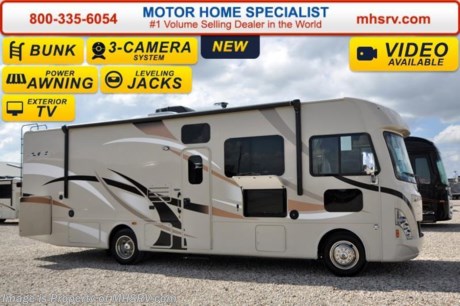/AL 3-1-16 &lt;a href=&quot;http://www.mhsrv.com/thor-motor-coach/&quot;&gt;&lt;img src=&quot;http://www.mhsrv.com/images/sold-thor.jpg&quot; width=&quot;383&quot; height=&quot;141&quot; border=&quot;0&quot;/&gt;&lt;/a&gt;
*Family Owned &amp; Operated and the #1 Volume Selling Motor Home Dealer in the World as well as the #1 Thor Motor Coach Dealer in the World.
&lt;object width=&quot;400&quot; height=&quot;300&quot;&gt;&lt;param name=&quot;movie&quot; value=&quot;http://www.youtube.com/v/fBpsq4hH-Ws?version=3&amp;amp;hl=en_US&quot;&gt;&lt;/param&gt;&lt;param name=&quot;allowFullScreen&quot; value=&quot;true&quot;&gt;&lt;/param&gt;&lt;param name=&quot;allowscriptaccess&quot; value=&quot;always&quot;&gt;&lt;/param&gt;&lt;embed src=&quot;http://www.youtube.com/v/fBpsq4hH-Ws?version=3&amp;amp;hl=en_US&quot; type=&quot;application/x-shockwave-flash&quot; width=&quot;400&quot; height=&quot;300&quot; allowscriptaccess=&quot;always&quot; allowfullscreen=&quot;true&quot;&gt;&lt;/embed&gt;&lt;/object&gt; MSRP $114,288. New 2016 Thor Motor Coach A.C.E. Model EVO 30.2. The A.C.E. is the class A &amp; C Evolution. It Combines many of the most popular features of a class A motor home and a class C motor home to make something truly unique to the RV industry. This unit measures approximately 31 feet 4 inches in length featuring a full wall driver&#39;s side slide and bunk beds. Optional equipment includes beautiful HD-Max exterior, bedroom TV, (2) 12V attic fans, upgraded 15.0 BTU A/C, exterior TV and a second auxiliary battery. The A.C.E. also features a Ford Triton V-10 engine, frameless windows, power charging station, drop down overhead bunk, power side mirrors with integrated side view cameras, hydraulic leveling jacks, a mud-room, roof ladder, 4000 Onan Micro-Quiet generator, electric patio awning with integrated LED lights, AM/FM/CD, reclining swivel leatherette captain&#39;s chairs, stainless steel wheel liners, hitch, systems control center, valve stem extenders, refrigerator, microwave, water heater, one-piece windshield with &quot;20/20 vision&quot; front cap that helps eliminate heat and sunlight from getting into the drivers vision, floor level cockpit window for better visibility while turning, a &quot;below floor&quot; furnace and water heater helping keep the noise to an absolute minimum and the exhaust away from the kids and pets, cockpit mirrors, slide-out workstation in the dash and much more.  For additional coach information, brochures, window sticker, videos, photos, A.C.E. reviews &amp; testimonials as well as additional information about Motor Home Specialist and our manufacturers please visit us at MHSRV .com or call 800-335-6054. At Motor Home Specialist we DO NOT charge any prep or orientation fees like you will find at other dealerships. All sale prices include a 200 point inspection, interior &amp; exterior wash &amp; detail of vehicle, a thorough coach orientation with an MHS technician, an RV Starter&#39;s kit, a nights stay in our delivery park featuring landscaped and covered pads with full hook-ups and much more. WHY PAY MORE?... WHY SETTLE FOR LESS?