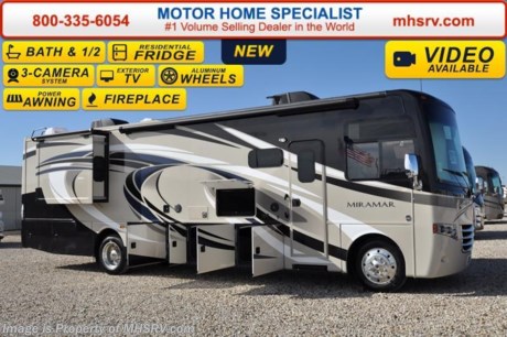 /MO 1/18/16 &lt;a href=&quot;http://www.mhsrv.com/thor-motor-coach/&quot;&gt;&lt;img src=&quot;http://www.mhsrv.com/images/sold-thor.jpg&quot; width=&quot;383&quot; height=&quot;141&quot; border=&quot;0&quot;/&gt;&lt;/a&gt;
&lt;iframe width=&quot;400&quot; height=&quot;300&quot; src=&quot;https://www.youtube.com/embed/scMBAkyf1JU&quot; frameborder=&quot;0&quot; allowfullscreen&gt;&lt;/iframe&gt; The Largest 911 Emergency Inventory Reduction Sale in MHSRV History is Going on NOW! Over 1000 RVs to Choose From at 1 Location!! Offer Ends Feb. 29th, 2016. Sale Price available at MHSRV.com or call 800-335-6054. You&#39;ll be glad you did! ***   *Family Owned &amp; Operated and the #1 Volume Selling Motor Home Dealer in the World as well as the #1 Thor Motor Coach Dealer in the World.  &lt;object width=&quot;400&quot; height=&quot;300&quot;&gt;&lt;param name=&quot;movie&quot; value=&quot;http://www.youtube.com/v/fBpsq4hH-Ws?version=3&amp;amp;hl=en_US&quot;&gt;&lt;/param&gt;&lt;param name=&quot;allowFullScreen&quot; value=&quot;true&quot;&gt;&lt;/param&gt;&lt;param name=&quot;allowscriptaccess&quot; value=&quot;always&quot;&gt;&lt;/param&gt;&lt;embed src=&quot;http://www.youtube.com/v/fBpsq4hH-Ws?version=3&amp;amp;hl=en_US&quot; type=&quot;application/x-shockwave-flash&quot; width=&quot;400&quot; height=&quot;300&quot; allowscriptaccess=&quot;always&quot; allowfullscreen=&quot;true&quot;&gt;&lt;/embed&gt;&lt;/object&gt; 
MSRP $153,076. The New 2016 Thor Motor Coach Miramar 34.1 Model. This luxury class A gas motor home measures approximately 35 feet 10 inches in length and features 2 slides as well as a bath and a 1/2. Options include the beautiful HD-Max exterior, leatherette theater seats and an electric fireplace with remote. The 2016 Thor Motor Coach Miramar also features one of the most impressive lists of standard equipment in the RV industry including a Ford Triton V-10 engine, 5-speed automatic transmission, Ford 22 Series chassis with 22.5 Michelin tires and high polished aluminum wheels, automatic leveling system with touch pad controls, power patio awning with LED lights, frameless windows, slide-out room awning toppers, heated/remote exterior mirrors with integrated side view cameras, side hinged baggage doors, halogen headlamps with LED accent lights, heated and enclosed holding tanks, residential refrigerator, LCD TVs, DVD, 5500 Onan generator, gas/electric water heater and the RAPID CAMP remote system. Rapid Camp allows you to operate your slide-out room, generator, leveling jacks when applicable, power awning, selective lighting and more all from a touchscreen remote control. For additional coach information, brochures, window sticker, videos, photos, Miramar reviews, testimonials as well as additional information about Motor Home Specialist and our manufacturers&#39; please visit us at MHSRV .com or call 800-335-6054. At Motor Home Specialist we DO NOT charge any prep or orientation fees like you will find at other dealerships. All sale prices include a 200 point inspection, interior and exterior wash &amp; detail of vehicle, a thorough coach orientation with an MHS technician, an RV Starter&#39;s kit, a night stay in our delivery park featuring landscaped and covered pads with full hook-ups and much more. Free airport shuttle available with purchase for out-of-town buyers. WHY PAY MORE?... WHY SETTLE FOR LESS? 
&lt;object width=&quot;400&quot; height=&quot;300&quot;&gt;&lt;param name=&quot;movie&quot; value=&quot;//www.youtube.com/v/wsGkgVdi1T8?version=3&amp;amp;hl=en_US&quot;&gt;&lt;/param&gt;&lt;param name=&quot;allowFullScreen&quot; value=&quot;true&quot;&gt;&lt;/param&gt;&lt;param name=&quot;allowscriptaccess&quot; value=&quot;always&quot;&gt;&lt;/param&gt;&lt;embed src=&quot;//www.youtube.com/v/wsGkgVdi1T8?version=3&amp;amp;hl=en_US&quot; type=&quot;application/x-shockwave-flash&quot; width=&quot;400&quot; height=&quot;300&quot; allowscriptaccess=&quot;always&quot; allowfullscreen=&quot;true&quot;&gt;&lt;/embed&gt;&lt;/object&gt;