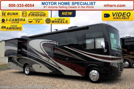 /CO 4/26/16 &lt;a href=&quot;http://www.mhsrv.com/thor-motor-coach/&quot;&gt;&lt;img src=&quot;http://www.mhsrv.com/images/sold-thor.jpg&quot; width=&quot;383&quot; height=&quot;141&quot; border=&quot;0&quot;/&gt;&lt;/a&gt;
Family Owned &amp; Operated and the #1 Volume Selling Motor Home Dealer in the World as well as the #1 Thor Motor Coach Dealer in the World.  
&lt;object width=&quot;400&quot; height=&quot;300&quot;&gt;&lt;param name=&quot;movie&quot; value=&quot;http://www.youtube.com/v/fBpsq4hH-Ws?version=3&amp;amp;hl=en_US&quot;&gt;&lt;/param&gt;&lt;param name=&quot;allowFullScreen&quot; value=&quot;true&quot;&gt;&lt;/param&gt;&lt;param name=&quot;allowscriptaccess&quot; value=&quot;always&quot;&gt;&lt;/param&gt;&lt;embed src=&quot;http://www.youtube.com/v/fBpsq4hH-Ws?version=3&amp;amp;hl=en_US&quot; type=&quot;application/x-shockwave-flash&quot; width=&quot;400&quot; height=&quot;300&quot; allowscriptaccess=&quot;always&quot; allowfullscreen=&quot;true&quot;&gt;&lt;/embed&gt;&lt;/object&gt; 
MSRP $162,001. The New 2016 Thor Motor Coach Miramar 34.3 Model. This luxury Bunk Model class A gas motor home measures approximately 35 feet 10 inches in length and features 2 slides, bunk beds and a king size bed. Options include the beautiful full body paint exterior and frameless dual pane windows. The 2016 Thor Motor Coach Miramar also features one of the most impressive lists of standard equipment in the RV industry including a Ford Triton V-10 engine, 5-speed automatic transmission, Ford 22 Series chassis with 22.5 Michelin tires and high polished aluminum wheels, automatic leveling system with touch pad controls, power patio awning with LED lights, frameless windows, slide-out room awning toppers, heated/remote exterior mirrors with integrated side view cameras, side hinged baggage doors, halogen headlamps with LED accent lights, heated and enclosed holding tanks, residential refrigerator, LCD TVs, DVD, 5500 Onan generator, gas/electric water heater and the RAPID CAMP remote system. Rapid Camp allows you to operate your slide-out room, generator, leveling jacks when applicable, power awning, selective lighting and more all from a touchscreen remote control. For additional coach information, brochures, window sticker, videos, photos, Miramar reviews, testimonials as well as additional information about Motor Home Specialist and our manufacturers&#39; please visit us at MHSRV .com or call 800-335-6054. At Motor Home Specialist we DO NOT charge any prep or orientation fees like you will find at other dealerships. All sale prices include a 200 point inspection, interior and exterior wash &amp; detail of vehicle, a thorough coach orientation with an MHS technician, an RV Starter&#39;s kit, a night stay in our delivery park featuring landscaped and covered pads with full hook-ups and much more. Free airport shuttle available with purchase for out-of-town buyers. WHY PAY MORE?... WHY SETTLE FOR LESS? 
&lt;object width=&quot;400&quot; height=&quot;300&quot;&gt;&lt;param name=&quot;movie&quot; value=&quot;//www.youtube.com/v/wsGkgVdi1T8?version=3&amp;amp;hl=en_US&quot;&gt;&lt;/param&gt;&lt;param name=&quot;allowFullScreen&quot; value=&quot;true&quot;&gt;&lt;/param&gt;&lt;param name=&quot;allowscriptaccess&quot; value=&quot;always&quot;&gt;&lt;/param&gt;&lt;embed src=&quot;//www.youtube.com/v/wsGkgVdi1T8?version=3&amp;amp;hl=en_US&quot; type=&quot;application/x-shockwave-flash&quot; width=&quot;400&quot; height=&quot;300&quot; allowscriptaccess=&quot;always&quot; allowfullscreen=&quot;true&quot;&gt;&lt;/embed&gt;&lt;/object&gt;