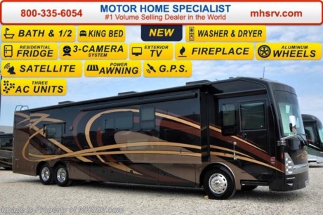 /SOLD 9/28/15 DC
Receive a $2,000 VISA Gift Card with purchase from Motor Home Specialist while supplies last. #1 Volume Selling Motor Home Dealer &amp; Thor Motor Coach Dealer in the World. &lt;object width=&quot;400&quot; height=&quot;300&quot;&gt;&lt;param name=&quot;movie&quot; value=&quot;//www.youtube.com/v/Pkz6nTY9Br4?version=3&amp;amp;hl=en_US&quot;&gt;&lt;/param&gt;&lt;param name=&quot;allowFullScreen&quot; value=&quot;true&quot;&gt;&lt;/param&gt;&lt;param name=&quot;allowscriptaccess&quot; value=&quot;always&quot;&gt;&lt;/param&gt;&lt;embed src=&quot;//www.youtube.com/v/Pkz6nTY9Br4?version=3&amp;amp;hl=en_US&quot; type=&quot;application/x-shockwave-flash&quot; width=&quot;400&quot; height=&quot;300&quot; allowscriptaccess=&quot;always&quot; allowfullscreen=&quot;true&quot;&gt;&lt;/embed&gt;&lt;/object&gt; MSRP $414,413.  New 2016 Thor Motor Coach Tuscany with 3 slides including a full wall slide: Model 45AT (Bath &amp; 1/2) - This luxury diesel motor home measures approximately 44 feet 11 inches in length and is highlighted by a passenger side full wall slide-out room, 60 inch LED TV, fireplace, king bed, diesel fired Aqua Hot, stackable washer/dryer, residential refrigerator, dishwasher drawer, exterior entertainment center, 450 HP Cummins diesel engine, Freightliner tag axle chassis with IFS (Independent Front Suspension), Allison 6-speed automatic transmission, high polished aluminum wheels, (2) stage Jacobs brake, dual fuel fills, full length stainless stone guard, fully automatic (4) point leveling system &amp; much more. Options include an overhead TV, dream dinette booth in place of buffet dinette and a Wineguard Traveler HD Satellite. For additional coach information, brochures, window sticker, videos, photos, Tuscany reviews &amp; testimonials as well as additional information about Motor Home Specialist and our manufacturers please visit us at MHSRV .com or call 800-335-6054. At Motor Home Specialist we DO NOT charge any prep or orientation fees like you will find at other dealerships. All sale prices include a 200 point inspection, interior &amp; exterior wash &amp; detail of vehicle, a thorough coach orientation with an MHS technician, an RV Starter&#39;s kit, a nights stay in our delivery park featuring landscaped and covered pads with full hook-ups and much more. WHY PAY MORE?... WHY SETTLE FOR LESS?