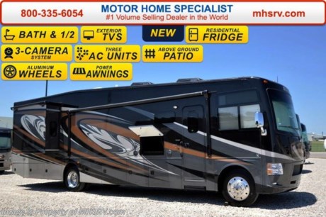 /NM 9-1-15 &lt;a href=&quot;http://www.mhsrv.com/thor-motor-coach/&quot;&gt;&lt;img src=&quot;http://www.mhsrv.com/images/sold-thor.jpg&quot; width=&quot;383&quot; height=&quot;141&quot; border=&quot;0&quot;/&gt;&lt;/a&gt;
World&#39;s RV Show Sale Priced Now Through Sept 12, 2015. Call 800-335-6054 for Details. &lt;object width=&quot;400&quot; height=&quot;300&quot;&gt;&lt;param name=&quot;movie&quot; value=&quot;http://www.youtube.com/v/fBpsq4hH-Ws?version=3&amp;amp;hl=en_US&quot;&gt;&lt;/param&gt;&lt;param name=&quot;allowFullScreen&quot; value=&quot;true&quot;&gt;&lt;/param&gt;&lt;param name=&quot;allowscriptaccess&quot; value=&quot;always&quot;&gt;&lt;/param&gt;&lt;embed src=&quot;http://www.youtube.com/v/fBpsq4hH-Ws?version=3&amp;amp;hl=en_US&quot; type=&quot;application/x-shockwave-flash&quot; width=&quot;400&quot; height=&quot;300&quot; allowscriptaccess=&quot;always&quot; allowfullscreen=&quot;true&quot;&gt;&lt;/embed&gt;&lt;/object&gt; MSRP $191,506. The all new 2016 Bath &amp; 1/2 Outlaw 38RE Residence Edition is unlike any other class A motor home on the market today. From it&#39;s unmistakable vaulted living room and galley ceilings that provide an approximate 8&#39; shower height to it&#39;s almost 9&#39; Cathedral style bedroom ceiling with drop down ceiling fan! The master bedroom is further highlighted by an elevated window with power shade at the foot of the king size bed creating the only &quot;Starlight&quot; window in the industry. The ceilings, however, are just a small part of what makes the Outlaw Residence Edition such an amazing motor home. You can walk through the master bedroom and rear half bath out onto the only above ground patio deck on a class A motor home floor plan available today. The patio is also head and shoulders above the norm featuring a massive 50&quot; LED TV, Bluetooth&#174; sound bar, sink, gas grill, exterior refrigerator, rear patio awning and even a set of rear steps for access to and from the patio without having to walk through the motor home! All of the exterior kitchen and entertainment amenities are easily secured by the 38RE&#39;s roll down metal storage door with lock. Options include the beautiful full body paint, dual pane windows and an electric fireplace with remote control. The 38RE also features an electric side &amp; rear patio awnings and second exterior LED TV. But the unique and residential features don&#39;t stop there. You will also find perhaps the largest booth/sleeper in the industry with a 48&quot; x 84&quot; sleeping area, a hide-a-bed sofa with sleeper, a power drop-down cabover bunk, a side-by-side residential refrigerator, a huge pantry, pre-plumbing for either a stack or combo washer/dryer and a large 40&quot; LED living room TV with easy viewing even when the slide-out rooms are in. The 38RE rides on the industry leading Ford 26,000lb chassis w/8,000lb. hitch, has beautiful high polished aluminum wheels, full body exterior paint and an unbelievable 158 cu. ft. of exterior storage and 150 gallons of fresh water tank capacity for extended tail-gating and dry-camping capabilities! You will also find, not only, two roof A/C units, but a third wall mount A/C unit in bedroom, swivel front seats with extra table, frameless windows, 3-camera monitoring system, LED ceiling lighting, solid surface kitchen counter &amp; table, Denver Mattress&#174;, LED TV in master bedroom, HDMI video distribution, power charging center, an 1800 watt inverter, Rapid Camp™ wireless coach control system and much more! For additional Outlaw information, brochures, window sticker, videos, photos, reviews, testimonials as well as additional information about Motor Home Specialist and our manufacturers&#39; please visit us at MHSRV .com or call 800-335-6054. At Motor Home Specialist we DO NOT charge any prep or orientation fees like you will find at other dealerships. All sale prices include a 200 point inspection, interior and exterior wash &amp; detail of vehicle, a thorough coach orientation with an MHS technician, an RV Starter&#39;s kit, a night stay in our delivery park featuring landscaped and covered pads with full hookups and much more. Free airport shuttle available with purchase for out-of-town buyers. WHY PAY MORE?... WHY SETTLE FOR LESS?  