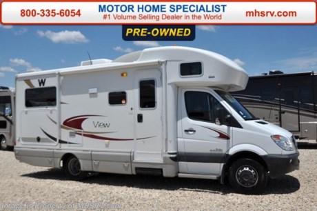 /TX 6-30-15 &lt;a href=&quot;http://www.mhsrv.com/winnebago-rvs/&quot;&gt;&lt;img src=&quot;http://www.mhsrv.com/images/sold-winnebago.jpg&quot; width=&quot;383&quot; height=&quot;141&quot; border=&quot;0&quot;/&gt;&lt;/a&gt;
Used Winnebago RV for Sale- 2008 Winnebago View 24J with a slide and 25,357 miles. This RV is approximately 24 feet in length with a Mercedes 154 diesel engine, power mirrors, dual safety airbags, power windows, 3.6KW Onan generator with 26 hours, power patio awning, slide-out room toppers, gas/electric water heater, water filtration system, tank heater, exterior shower, fiberglass roof with ladder, 5K lb. hitch, automatic leveling system, back up camera, ducted A/C, booth converts to sleeper, day/night shades, convection microwave, 3 burner range, sink covers, refrigerator, cab over bunk, living room TV, ducted A/C and an LCD TV. For additional information and photos please visit Motor Home Specialist at www.MHSRV .com or call 800-335-6054.