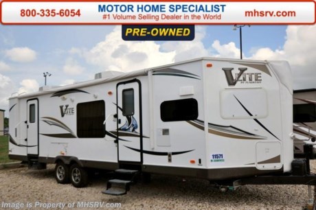 /SOLD - 7/16/15- TX
Used Flagstaff RV for Sale- 2014 Flagstaff V-Lite 30WFKSS is approximately 32 feet in length with 2 slides, power patio awning, water heater, 50 amp service, aluminum wheels, exterior grill, black tank rinsing system, tank heater, exterior shower, roof ladder, exterior speakers, living room LCD TV with surround sound system, sofa with sleeper, 2 Lazy Boy style recliners, day/night shades, kitchen island, microwave, 3 burner range with oven, solid surface counter, sink covers, all in 1 bath, glass door shower and much more. For additional information and photos please visit Motor Home Specialist at www.MHSRV .com or call 800-335-6054.