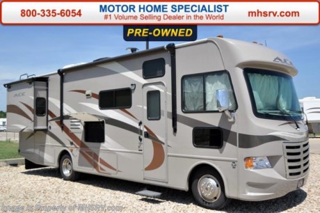 /TX 9-1-15 &lt;a href=&quot;http://www.mhsrv.com/thor-motor-coach/&quot;&gt;&lt;img src=&quot;http://www.mhsrv.com/images/sold-thor.jpg&quot; width=&quot;383&quot; height=&quot;141&quot; border=&quot;0&quot;/&gt;&lt;/a&gt;
Used Thor Motor Coach RV for Sale- 2014 Thor Motor Coach ACE 30.1 with 2 slides and 6,693 miles. This RV is approximately 30 feet in length with a Ford V10 engine, Ford chassis, power mirrors with heat, 4KW Onan generator with 28 hours, power patio awning, slide-out room toppers, gas/electric water heater, side swing baggage doors, 1-piece windshield, exterior shower, gravel shield, 5K lb. hitch, automatic leveling, 3 camera monitoring system, leather sofa with sleeper, booth converts to sleeper, night shades, 3 burner range with oven, power cab over bunk, ducted A/C and 2 LCD TVs. For additional information and photos please visit Motor Home Specialist at www.MHSRV .com or call 800-335-6054.