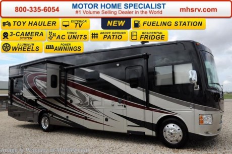 /IL 6-8-16 &lt;a href=&quot;http://www.mhsrv.com/thor-motor-coach/&quot;&gt;&lt;img src=&quot;http://www.mhsrv.com/images/sold-thor.jpg&quot; width=&quot;383&quot; height=&quot;141&quot; border=&quot;0&quot;/&gt;&lt;/a&gt;
Family Owned &amp; Operated and the #1 Volume Selling Motor Home Dealer in the World as well as the #1 Thor Motor Coach Dealer in the World. &lt;object width=&quot;400&quot; height=&quot;300&quot;&gt;&lt;param name=&quot;movie&quot; value=&quot;http://www.youtube.com/v/fBpsq4hH-Ws?version=3&amp;amp;hl=en_US&quot;&gt;&lt;/param&gt;&lt;param name=&quot;allowFullScreen&quot; value=&quot;true&quot;&gt;&lt;/param&gt;&lt;param name=&quot;allowscriptaccess&quot; value=&quot;always&quot;&gt;&lt;/param&gt;&lt;embed src=&quot;http://www.youtube.com/v/fBpsq4hH-Ws?version=3&amp;amp;hl=en_US&quot; type=&quot;application/x-shockwave-flash&quot; width=&quot;400&quot; height=&quot;300&quot; allowscriptaccess=&quot;always&quot; allowfullscreen=&quot;true&quot;&gt;&lt;/embed&gt;&lt;/object&gt;
MSRP $184,479. New 2016 Thor Motor Coach Outlaw Toy Hauler. Model 37RB with 2 slide-out rooms, Ford 26-Series chassis with Triton V-10 engine, frameless windows, high polished aluminum wheels, residential refrigerator, electric rear patio awning, roller shades on the driver &amp; passenger windows, as well as drop down ramp door with spring assist &amp; railing for patio use. This unit measures approximately 38 feet 6 inches in length. Options include the beautiful full body exterior, 2 opposing leatherette sofas in the garage, bug screen curtain in garage and frameless dual pane windows. The Outlaw toy hauler RV has an incredible list of standard features for 2016 including beautiful wood &amp; interior decor packages, LCD TVs including an exterior entertainment center, large living room LCD TV and LCD TV in the lower bedroom. You will also find (3) A/C units, Bluetooth enable coach radio system with exterior speakers, power patio awing with integrated LED lighting, dual side entrance doors, fueling station, 1-piece windshield, a 5500 Onan generator, 3 camera monitoring system, automatic leveling system, Soft Touch leather furniture, leatherette booth day/night shades and much more. For additional coach information, brochures, window sticker, videos, photos, Outlaw reviews, testimonials as well as additional information about Motor Home Specialist and our manufacturers&#39; please visit us at MHSRV .com or call 800-335-6054. At Motor Home Specialist we DO NOT charge any prep or orientation fees like you will find at other dealerships. All sale prices include a 200 point inspection, interior and exterior wash &amp; detail of vehicle, a thorough coach orientation with an MHS technician, an RV Starter&#39;s kit, a night stay in our delivery park featuring landscaped and covered pads with full hookups and much more. Free airport shuttle available with purchase for out-of-town buyers. WHY PAY MORE?... WHY SETTLE FOR LESS?  