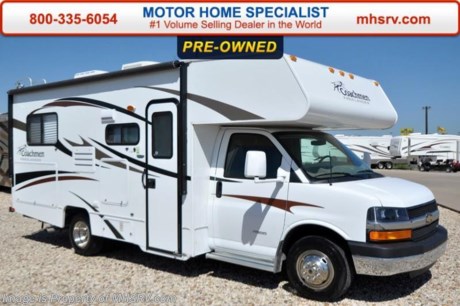/TX 9-1-15 &lt;a href=&quot;http://www.mhsrv.com/coachmen-rv/&quot;&gt;&lt;img src=&quot;http://www.mhsrv.com/images/sold-coachmen.jpg&quot; width=&quot;383&quot; height=&quot;141&quot; border=&quot;0&quot;/&gt;&lt;/a&gt;
Used Coachmen RV for Sale- 2013 Coachmen Freelander 21QB is approximately 23 feet in length with 14,574 miles, Vortec 6.0L engine, Chevrolet 4500 chassis, cruise control, tilt wheel, CD player, power windows &amp; locks, dual safety air bags 3.6KW Generator, power patio awning, water heater, wheel simulators, tank heater, roof ladder, 5K lb. hitch, color back up camera, LCD TV, booth converts to sleeper, night shades, microwave, 3 burner range, refrigerator, cab over bunk, ducted roof A/C and much more. For additional information and photos please visit Motor Home Specialist at www.MHSRV .com or call 800-335-6054.

