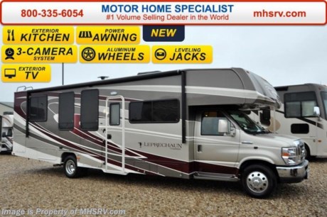 /AR 6-8-16 &lt;a href=&quot;http://www.mhsrv.com/coachmen-rv/&quot;&gt;&lt;img src=&quot;http://www.mhsrv.com/images/sold-coachmen.jpg&quot; width=&quot;383&quot; height=&quot;141&quot; border=&quot;0&quot;/&gt;&lt;/a&gt;
Family Owned &amp; Operated and the #1 Volume Selling Motor Home Dealer in the World as well as the #1 Coachmen in the World. &lt;object width=&quot;400&quot; height=&quot;300&quot;&gt;&lt;param name=&quot;movie&quot; value=&quot;//www.youtube.com/v/rUwAfncaG3M?version=3&amp;amp;hl=en_US&quot;&gt;&lt;/param&gt;&lt;param name=&quot;allowFullScreen&quot; value=&quot;true&quot;&gt;&lt;/param&gt;&lt;param name=&quot;allowscriptaccess&quot; value=&quot;always&quot;&gt;&lt;/param&gt;&lt;embed src=&quot;//www.youtube.com/v/rUwAfncaG3M?version=3&amp;amp;hl=en_US&quot; type=&quot;application/x-shockwave-flash&quot; width=&quot;400&quot; height=&quot;300&quot; allowscriptaccess=&quot;always&quot; allowfullscreen=&quot;true&quot;&gt;&lt;/embed&gt;&lt;/object&gt; 
MSRP $117,031. New 2016 Coachmen Leprechaun Model 317SA. This Luxury Class C RV measures approximately 32 feet 11 inches in length and is powered by a Ford Triton V-10 engine and E-450 Super Duty chassis. This beautiful RV includes the Leprechaun Banner Edition which features tinted windows, rear ladder, upgraded sofa, child safety net and ladder (N/A with front entertainment center), Bluetooth AM/FM/CD monitoring &amp; back up camera, power awning, LED exterior &amp; interior lighting, pop-up power tower, 50 gallon fresh water tank, 5K lb. hitch &amp; wire, slide out awning, glass shower door, Onan generator, 80&quot; long bed, night shades, roller bearing drawer glides, Travel Easy Roadside Assistance &amp; Azdel composite sidewalls. Additional options include the beautiful full body paint exterior, automatic hydraulic leveling jacks, aluminum rims, bedroom LCD TV, molded front cap with LED lights, spare tire, swivel driver seat, exterior privacy windshield cover, 15,000 BTU A/C with heat pump, air assist suspension, cockpit table, LED TV, exterior entertainment center as well as an exterior camp table, sink and refrigerator. This amazing class C also features the Leprechaun Luxury package that includes side view cameras, driver &amp; passenger leatherette seat covers, heated &amp; remote mirrors, convection microwave, wood grain dash applique, upgraded Serta Mattress (N/A 260 DS), 6 gallon gas/electric water heater, dual coach batteries, cab-over &amp; bedroom power vent fan and heated tank pads. For additional coach information, brochures, window sticker, videos, photos, Leprechaun reviews, testimonials as well as additional information about Motor Home Specialist and our manufacturers&#39; please visit us at MHSRV .com or call 800-335-6054. At Motor Home Specialist we DO NOT charge any prep or orientation fees like you will find at other dealerships. All sale prices include a 200 point inspection, interior and exterior wash &amp; detail of vehicle, a thorough coach orientation with an MHS technician, an RV Starter&#39;s kit, a night stay in our delivery park featuring landscaped and covered pads with full hook-ups and much more. Free airport shuttle available with purchase for out-of-town buyers. WHY PAY MORE?... WHY SETTLE FOR LESS? 