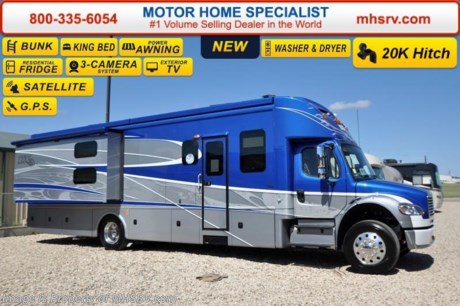 /SOLD 9/28/15 NC
Family Owned &amp; Operated and the #1 Volume Selling Motor Home Dealer in the World as well as the #1 Dynamax DX3 Dealer in the World.  &lt;object width=&quot;400&quot; height=&quot;300&quot;&gt;&lt;param name=&quot;movie&quot; value=&quot;http://www.youtube.com/v/fBpsq4hH-Ws?version=3&amp;amp;hl=en_US&quot;&gt;&lt;/param&gt;&lt;param name=&quot;allowFullScreen&quot; value=&quot;true&quot;&gt;&lt;/param&gt;&lt;param name=&quot;allowscriptaccess&quot; value=&quot;always&quot;&gt;&lt;/param&gt;&lt;embed src=&quot;http://www.youtube.com/v/fBpsq4hH-Ws?version=3&amp;amp;hl=en_US&quot; type=&quot;application/x-shockwave-flash&quot; width=&quot;400&quot; height=&quot;300&quot; allowscriptaccess=&quot;always&quot; allowfullscreen=&quot;true&quot;&gt;&lt;/embed&gt;&lt;/object&gt;
MSRP $306,235. 2016 DynaMax DX3 model 37BH with 2 slides &amp; bunks. Perhaps the most luxurious yet affordable Super C motor home on the market! New features for 2016 include the exclusive D-Max design which maximizes structural integrity &amp; stability, Blistein oversized shock absorbers, newly designed aerodynamic fiberglass front &amp; rear caps, vacuum-Laminated 2&quot; insulated floor, one-piece fiberglass roof, Roto-Formed ribbed storage compartments, side-hinged aluminum compartment doors with paddle latches, integrated Carefree Mirage roof-mounted awnings with LED lighting, heavy duty electric triple series 25 entry step, clear vision frameless windows, Aqua-Hot Hydronic System, Sani-Con emptying system with macerating pump, luxurious porcelain tile flooring, decorative crown molding, MCD day/night shades, solid surface countertops, king size Serta Euro top foam mattress, dual 18,000 BTU A/Cs with heat pumps, 8KW Onan diesel generator, 3,000 watt inverter with low voltage automatic start and 2 upgraded 4D AGM house batteries. This Model is powered by the upgraded 9.0L Cummins 350HP diesel engine with 1,000 lbs. of torque &amp; massive 33,000 lb. Freightliner M-2 chassis with 20,000 lb. hitch and 4 point fully automatic hydraulic leveling jacks. Options include the Cosmic Blue full body exterior 4-Color package, bunk DVD players and a stackable washer dryer. The DX3 also features a Early American Cherry wood package, an exterior LCD TV &amp; entertainment center, Jacobs C-Brake with low/off/high dash switch, Allison transmission, air brakes with 4 wheel ABS, twin 50 gallon aluminum fuel tanks, electric power windows, remote keyless pad at entry door, 40 inch LCD TV in the living area, Blue-Ray home theater system, In-Motion satellite, flush mounted LED ceiling lights, convection microwave, residential refrigerator, touch screen premium AM/FM/CD/DVD radio, GPS with color monitor, color back-up camera and two color side view cameras.  For additional coach information, brochures, window sticker, videos, photos, DX3 reviews &amp; testimonials as well as additional information about Motor Home Specialist and our manufacturers please visit us at MHSRV .com or call 800-335-6054. At Motor Home Specialist we DO NOT charge any prep or orientation fees like you will find at other dealerships. All sale prices include a 200 point inspection, interior &amp; exterior wash &amp; detail of vehicle, a thorough coach orientation with an MHS technician, an RV Starter&#39;s kit, a nights stay in our delivery park featuring landscaped and covered pads with full hook-ups and much more. WHY PAY MORE?... WHY SETTLE FOR LESS?