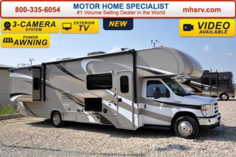 /TX 6/28/16 &lt;a href=&quot;http://www.mhsrv.com/thor-motor-coach/&quot;&gt;&lt;img src=&quot;http://www.mhsrv.com/images/sold-thor.jpg&quot; width=&quot;383&quot; height=&quot;141&quot; border=&quot;0&quot; /&gt;&lt;/a&gt;   #1 Volume Selling Motor Home Dealer &amp; Thor Motor Coach Dealer in the World. &lt;iframe width=&quot;400&quot; height=&quot;300&quot; src=&quot;https://www.youtube.com/embed/VZXdH99Xe00&quot; frameborder=&quot;0&quot; allowfullscreen&gt;&lt;/iframe&gt; MSRP $107,188. New 2016 Thor Motor Coach Four Winds Class C RV Model 31L with Ford E-450 chassis, Ford Triton V-10 engine &amp; 8,000 lb. trailer hitch. This unit measures approximately 32 feet 2 inches in length with 2 slide-out rooms. Options include the Premier Package which features a solid surface kitchen counter-top, roller shades, electronics power charging station, kitchen water filter system, LED ceiling lights, black tank flush, 30&quot; OTR microwave and a coach radio system with exterior speakers. Additional options include the all new HD-Max exterior color, child safety tether, attic fan, a 15.0 BTU A/C upgrade, second auxiliary battery, spare tire kit, heated remote exterior mirrors with side cameras, power driver&#39;s seat, leatherette driver/passenger chairs, cockpit carpet mat and wood dash applique. The Four Winds Class C RV has an incredible list of standard features for 2016 as well including heated tanks, power windows and locks, power patio awning with integrated LED lighting, roof ladder, in-dash media center w/DVD/CD/AM/FM &amp; Bluetooth, deluxe exterior mirrors, oven, microwave, power vent in bath, skylight above shower, 4,000 Onan generator, auto transfer switch, cab A/C, battery disconnect switch, auxiliary battery (2 aux. batteries on 31 W model), gas/electric water heater and the RAPID CAMP remote system. Rapid Camp allows you to operate your slide-out room, generator, power awning, selective lighting and more all from a touchscreen remote control. For additional information, brochures, and videos please visit Motor Home Specialist at  MHSRV .com or Call 800-335-6054. At Motor Home Specialist we DO NOT charge any prep or orientation fees like you will find at other dealerships. All sale prices include a 200 point inspection, interior and exterior wash &amp; detail of vehicle, a thorough coach orientation with an MHS technician, an RV Starter&#39;s kit, a night stay in our delivery park featuring landscaped and covered pads with full hook-ups and much more. Free airport shuttle available with purchase for out-of-town buyers. Read From THOUSANDS of Testimonials at MHSRV .com and See What They Had to Say About Their Experience at Motor Home Specialist. WHY PAY MORE?...... WHY SETTLE FOR LESS? 