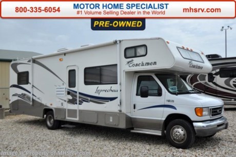 /AR 9-1-15 &lt;a href=&quot;http://www.mhsrv.com/coachmen-rv/&quot;&gt;&lt;img src=&quot;http://www.mhsrv.com/images/sold-coachmen.jpg&quot; width=&quot;383&quot; height=&quot;141&quot; border=&quot;0&quot;/&gt;&lt;/a&gt;
Used Coachmen RV for Sale- 2004 Coachmen Leprechaun 317KS with a slide and 39,954 miles. This RV is approximately 31 feet in length with a Ford 6.8L engine, Ford 450 chassis, power mirrors with heat, power windows and locks, 4KW Onan generator, patio awning, slide-out room toppers, pass-thru storage, Ride-Rite air assist, exterior shower, 3.5K lb. hitch, exterior entertainment center, booth converts to sleeper, day/night shades, fold up counter, 3 burner range with oven, glass door shower, ducted A/C, cab over bunk, 2 TVs and much more. For additional information and photos please visit Motor Home Specialist at www.MHSRV .com or call 800-335-6054.